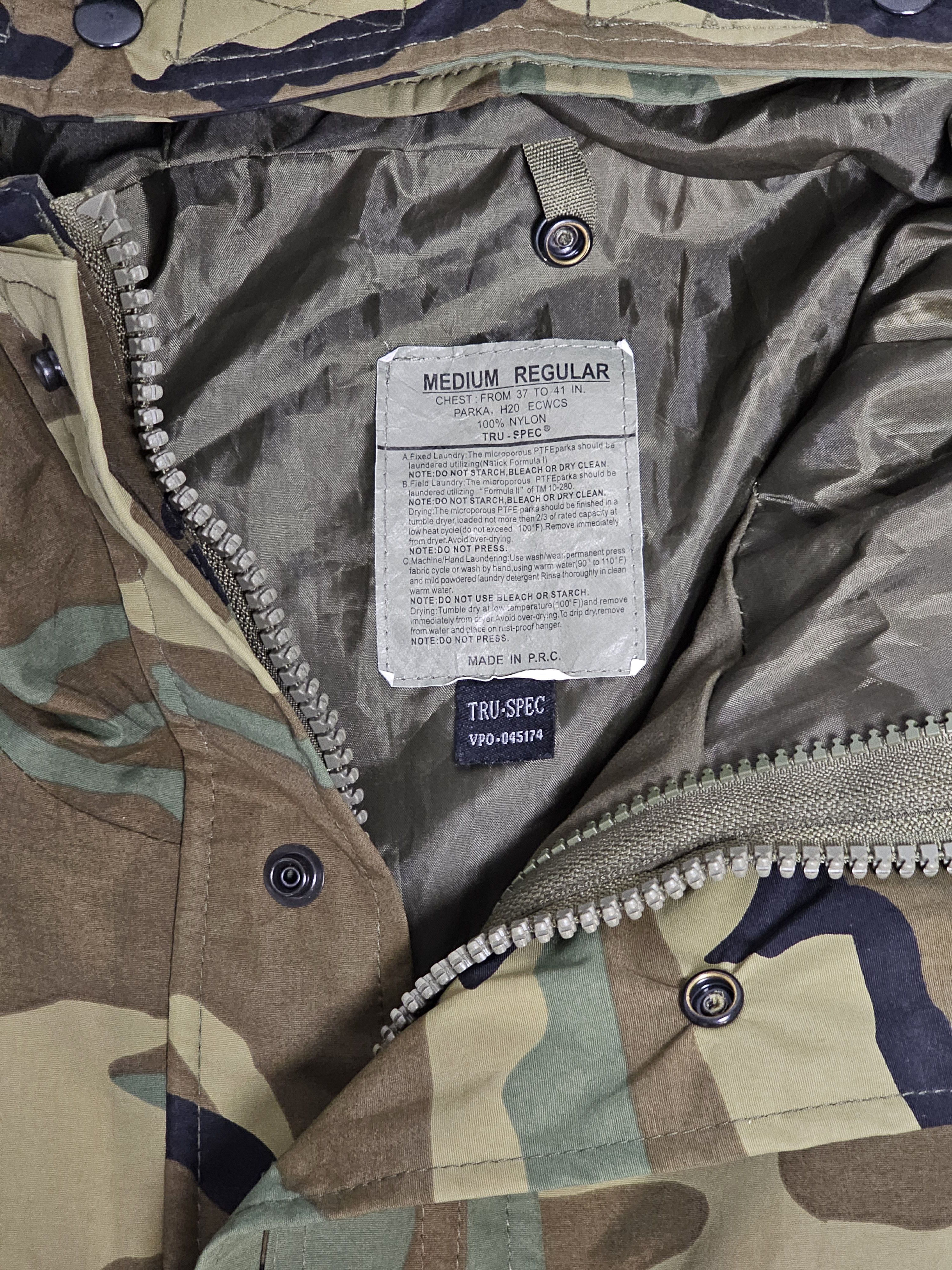 Tru-Spec True Spec H2O Parka ECWCS Woodland Camo Medium Regular Size US M / EU 48-50 / 2 - 8 Thumbnail