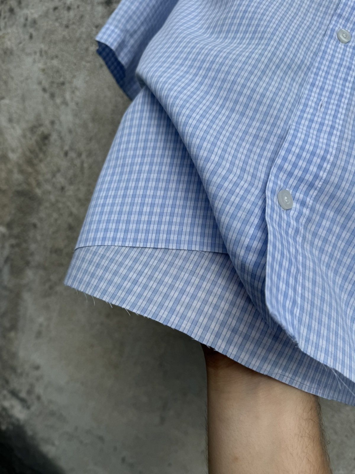 Yves Saint Laurent Yves Saint Laurent Boxy Cropped Checkered Shirt Avant Garde Size US M / EU 48-50 / 2 - 6 Thumbnail