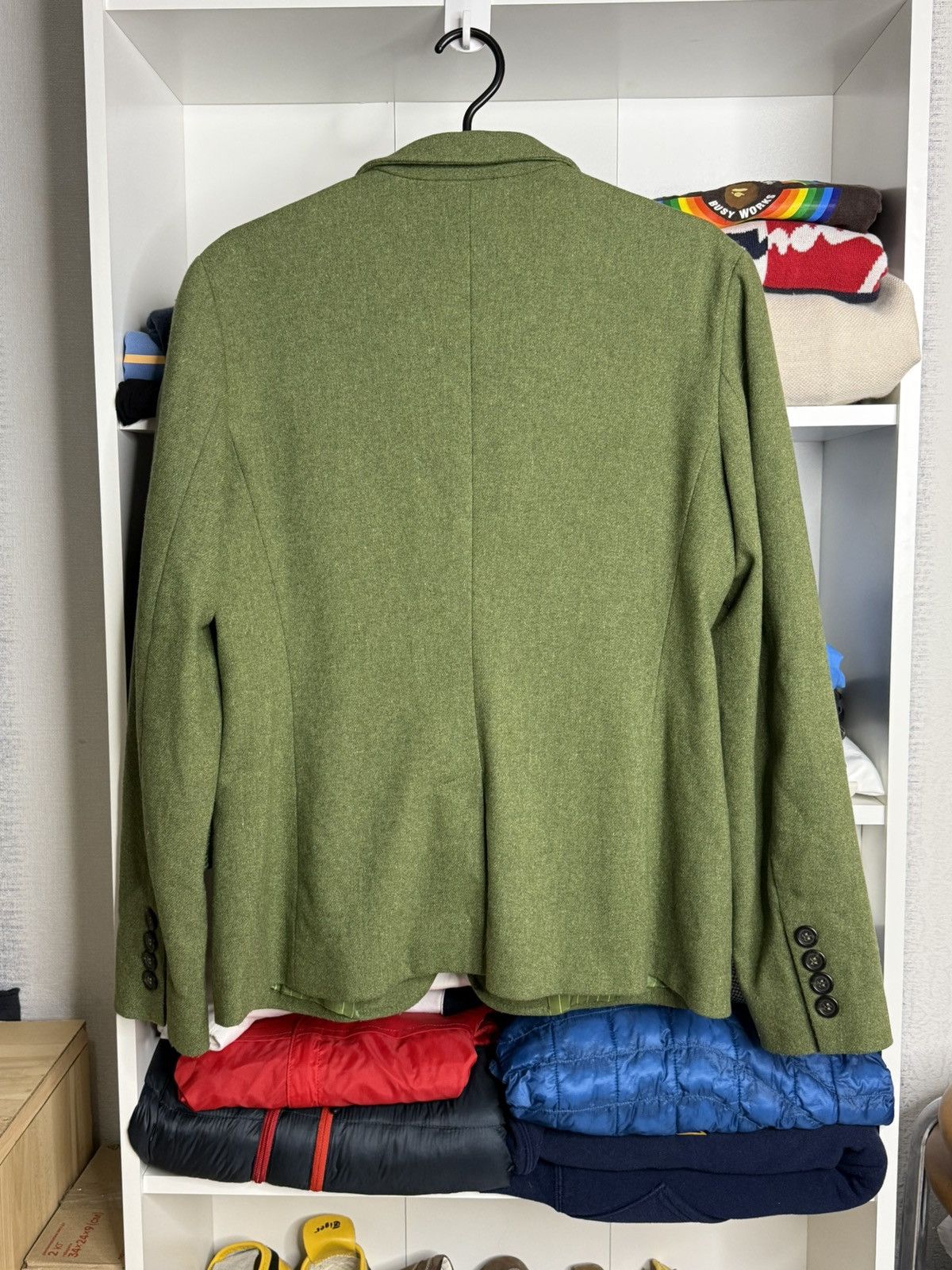 Marella Marella Green Wool Blazer Size L / US 10 / IT 46 - 8 Thumbnail