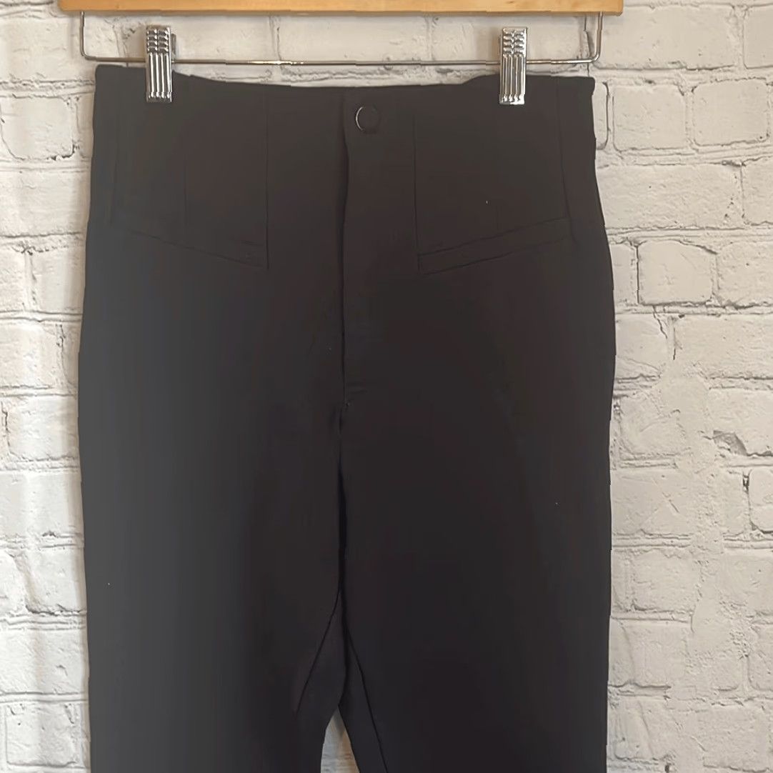 Free People Free People Women’s Black Stretch Yoga Style Dress Pants size 2 Women Pants Black Size 26" / US 2 / IT 38 - 2 Thumbnail