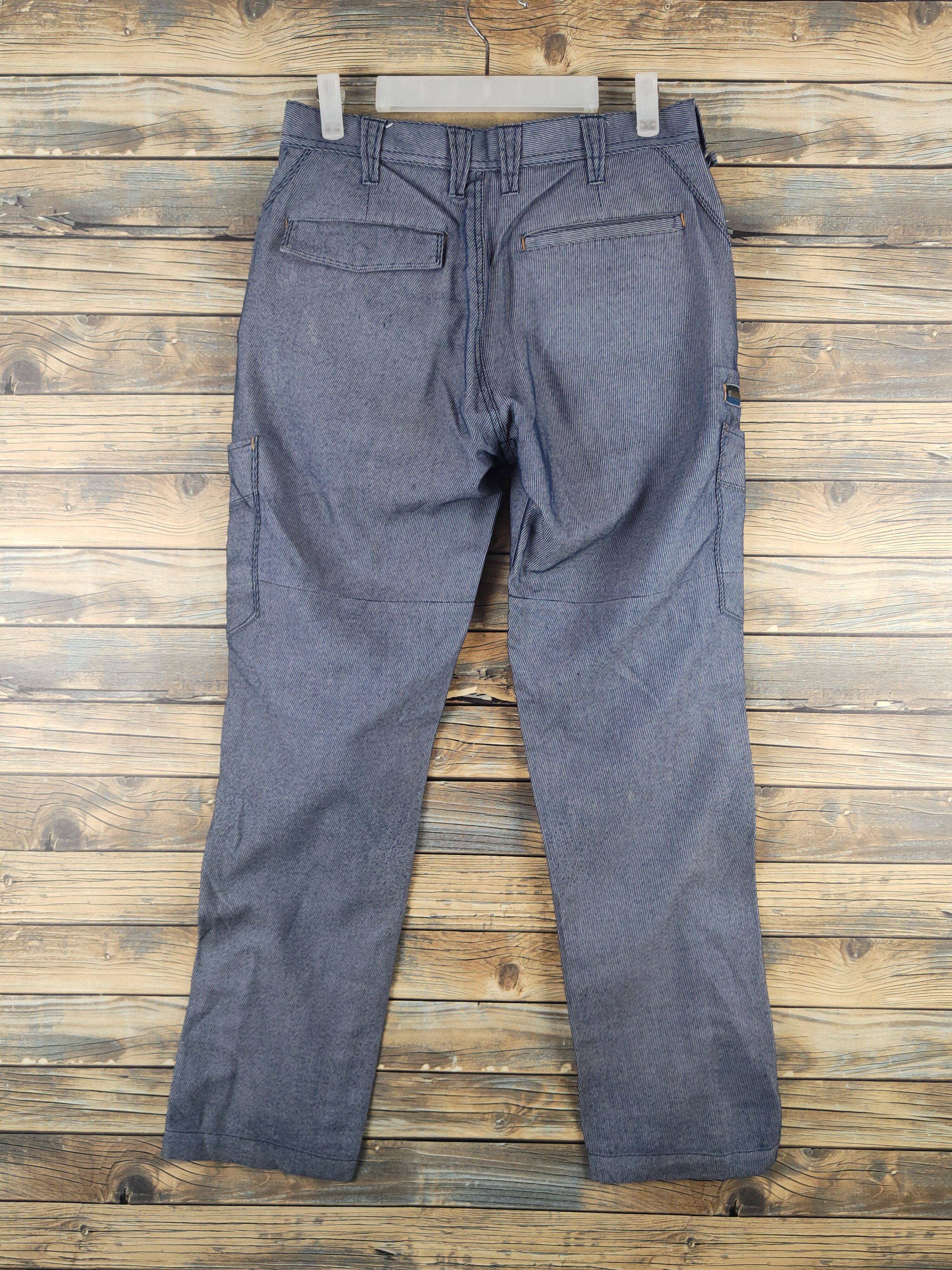 Japanese Brand DL G.ground Blue Multipocket Cargo Pants #46-281T Size US 30 / EU 46 - 8 Thumbnail