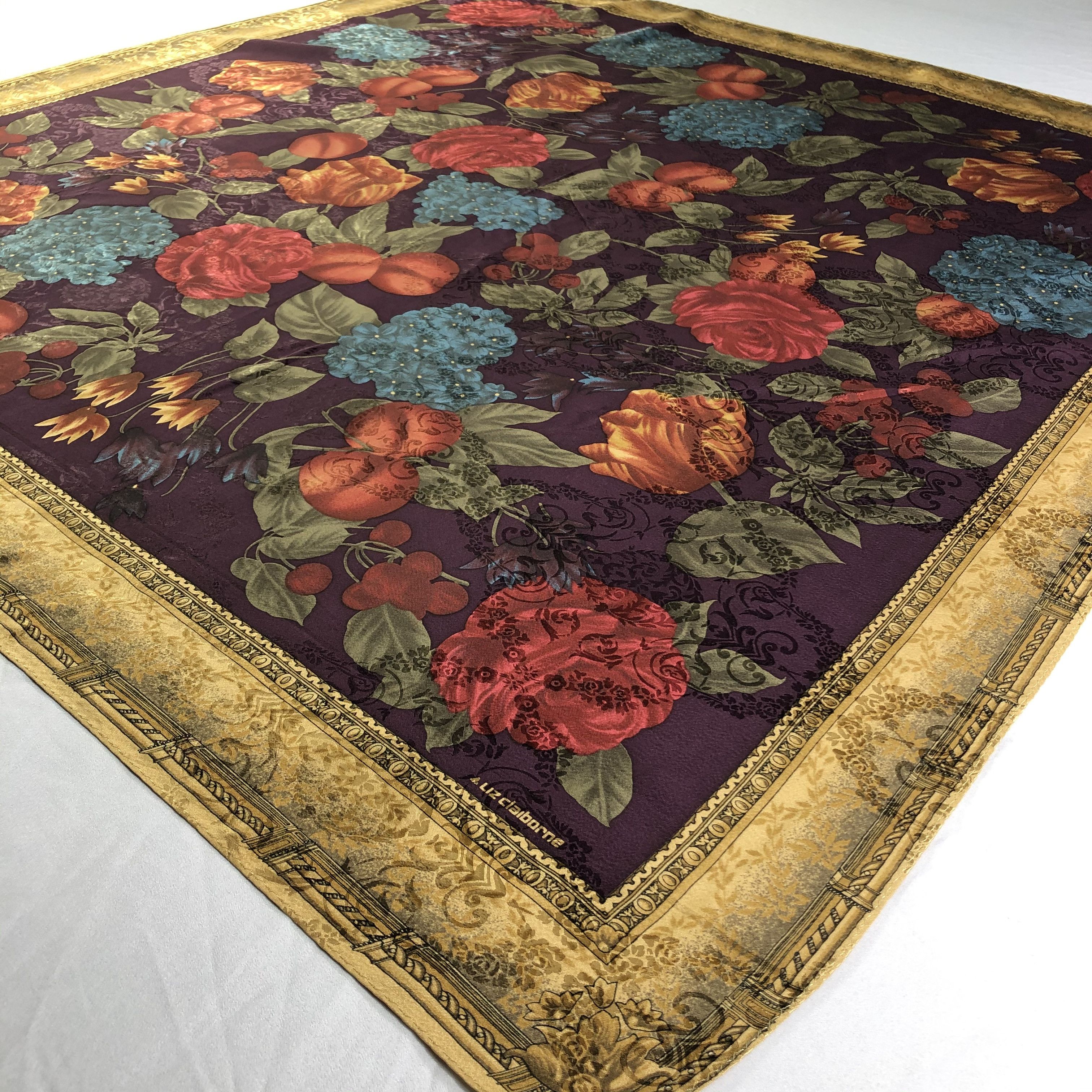 Vintage Vintage Liz Claiborne Silk Scarf Size ONE SIZE - 3 Thumbnail