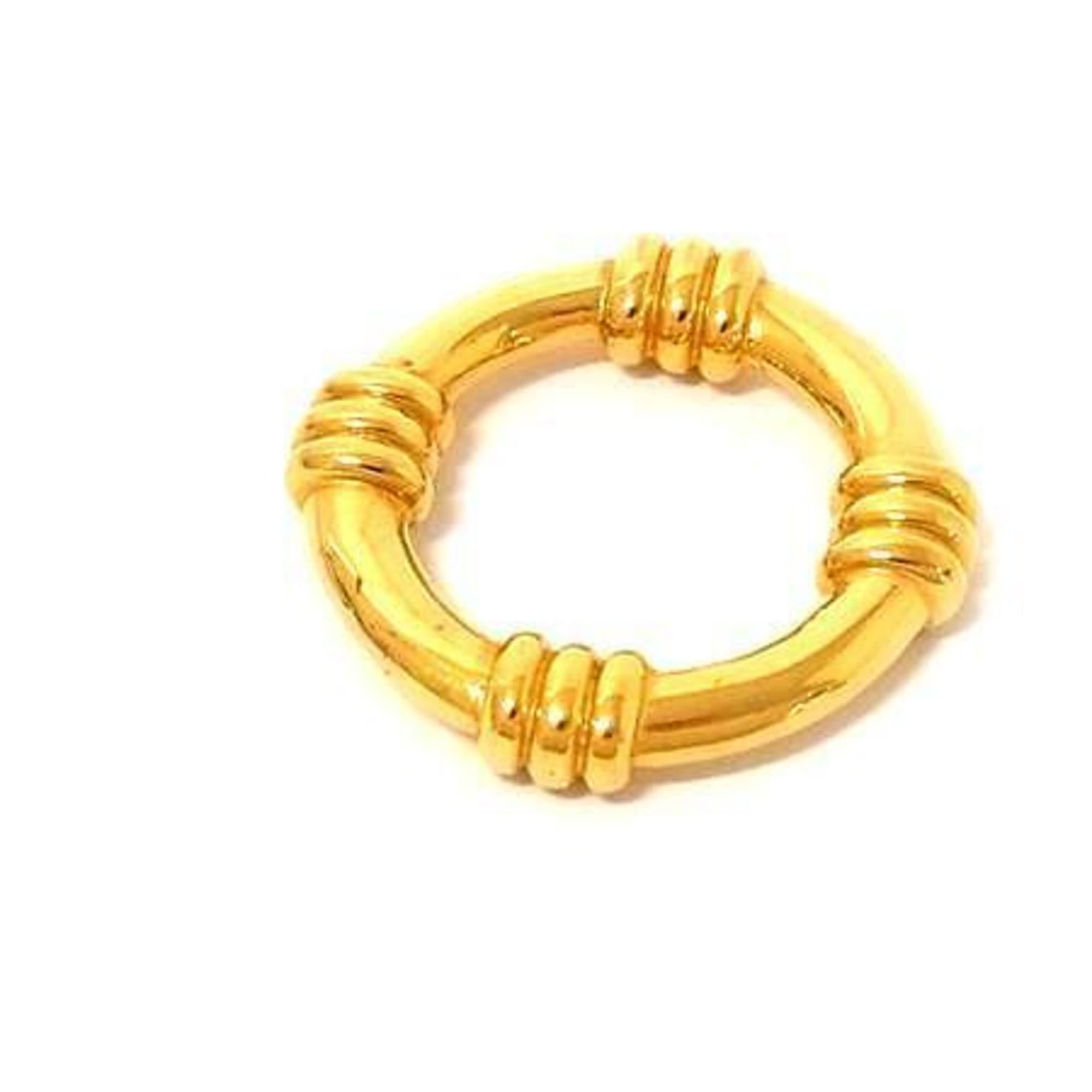 Hermes HERMES Boué Gold Metal Scarf Ring for Women Size ONE SIZE - 1 Thumbnail