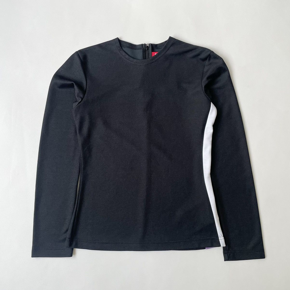 image of Comme Des Garcons S/s 04 Tech Twill Track Top in Black Purple White, Women's (Size Small)