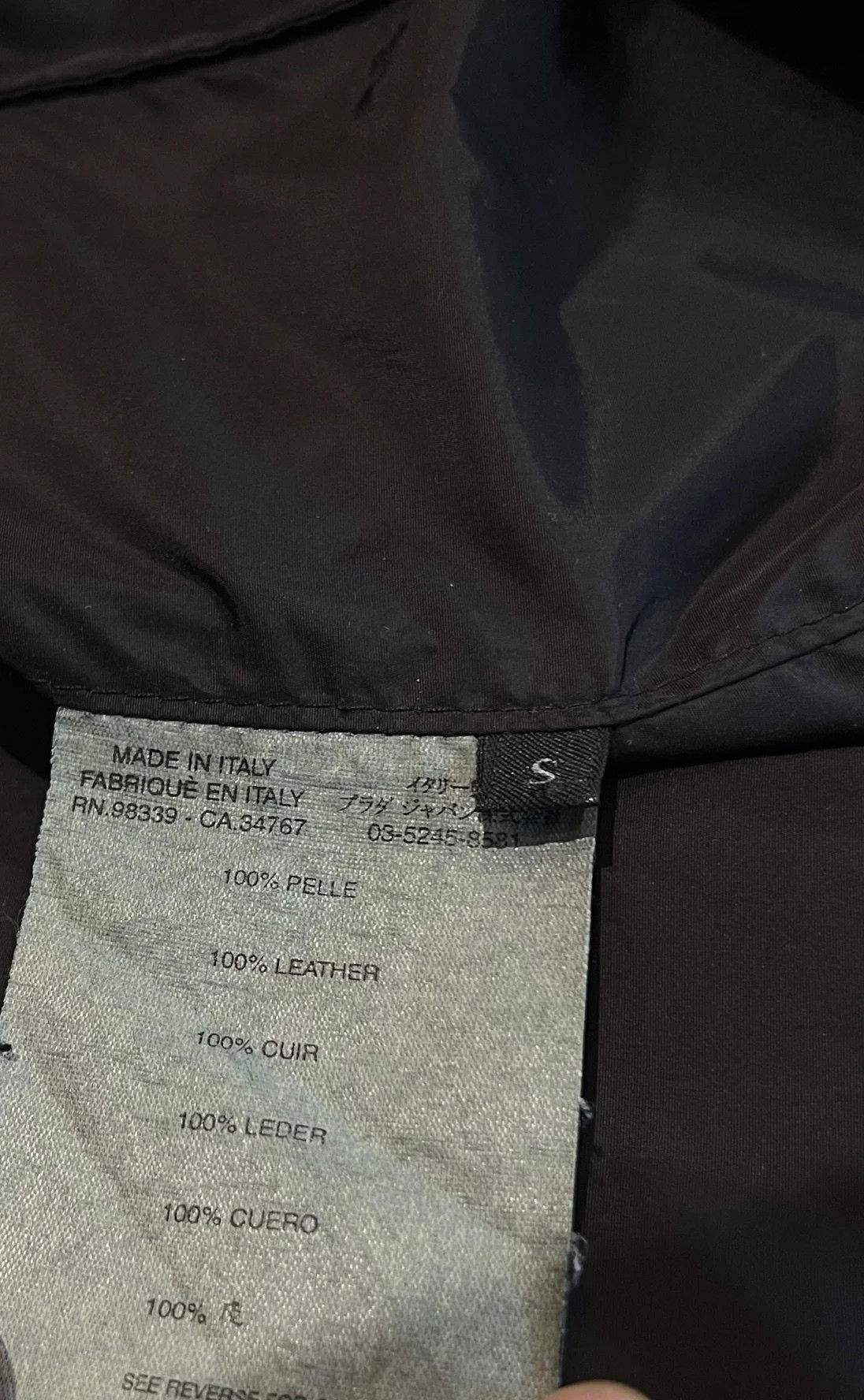 Prada Prada Men’s Long Leather Coat Size US S / EU 44-46 / 1 - 9 Thumbnail