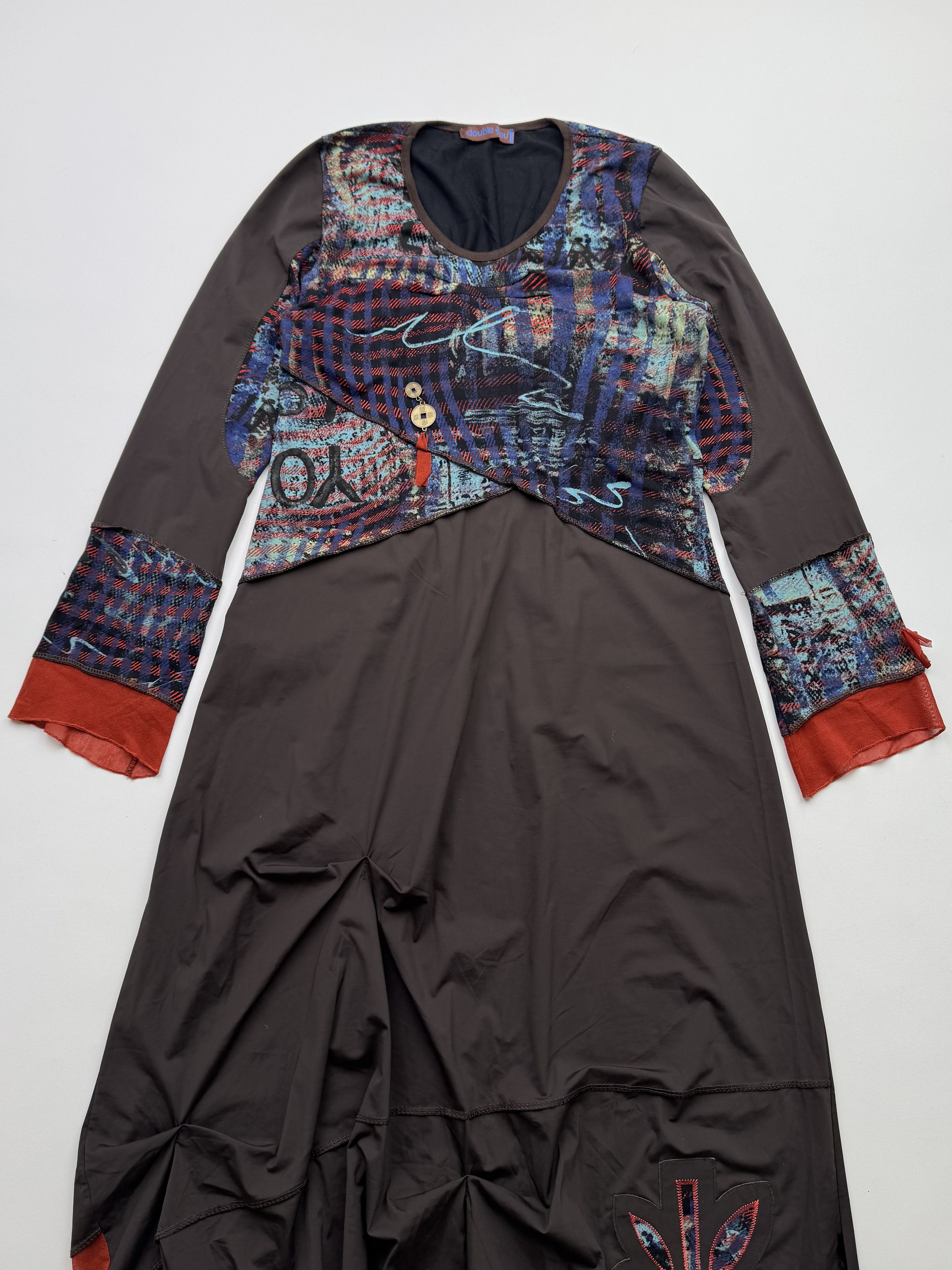 Vintage Vintage Dress With Long Sleeve B239(V500)E2 Size S / US 4 / IT 40 - 2 Thumbnail