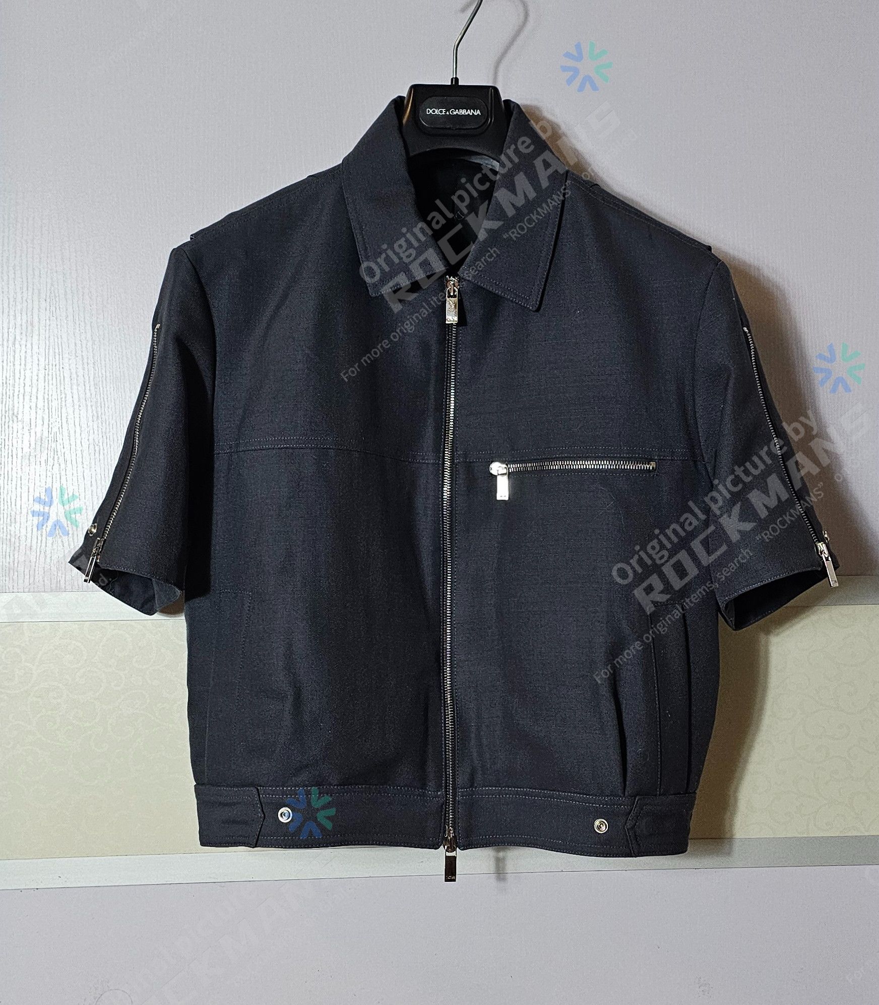 Dior Dior Wool Short Sleeve Work Zip Jacket Size 48 Size US L / EU 52-54 / 3 - 1 Thumbnail