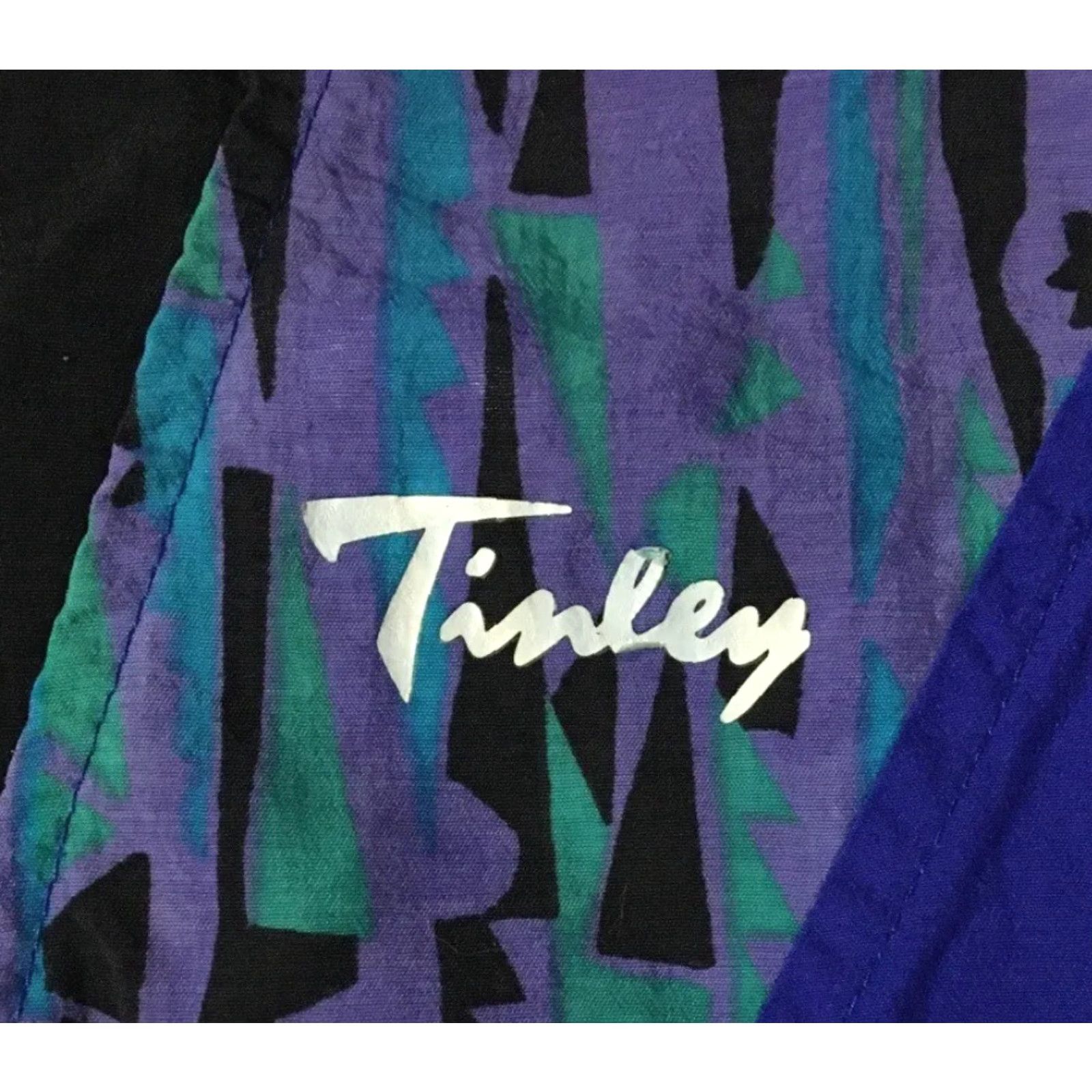 Vintage VINTAGE 80s Tinley Abstract Art Jacket S Boxy Zip Windbreaker Snowboard USA Mens Blue 90s Vaporwave Halloween? Size US S / EU 44-46 / 1 - 3 Thumbnail