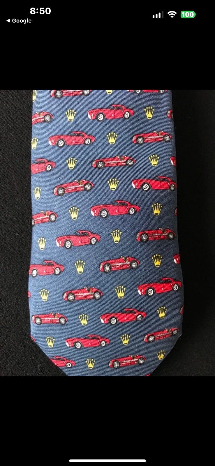 Rolex ROLEX Vineyard Vines Pebble Beach Concours MASERATI Tie Size ONE SIZE - 2 Thumbnail