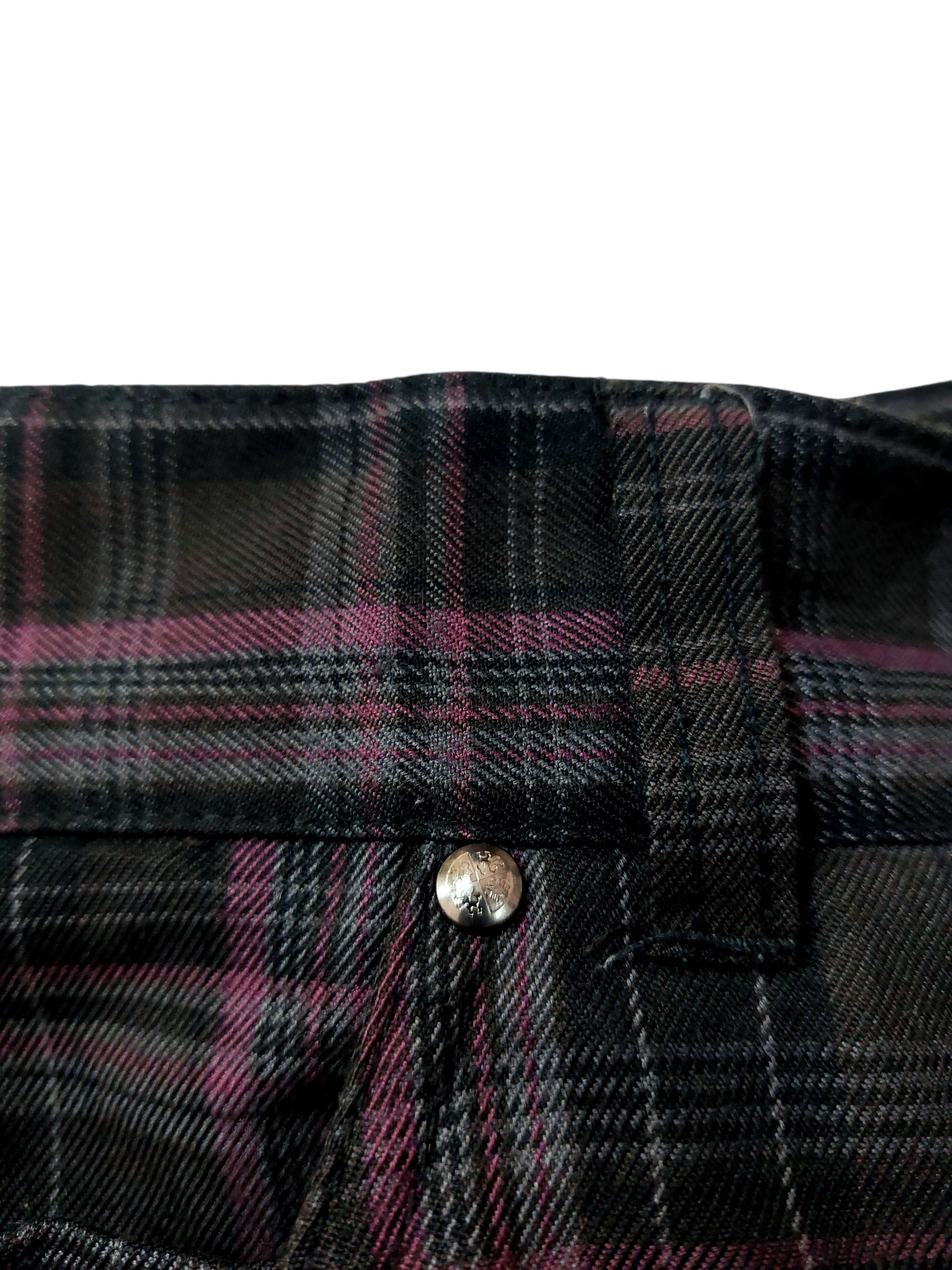Vintage Grunge Y2K Punk Plaid Zip Nova Check Pants Size US 31 - 8 Thumbnail