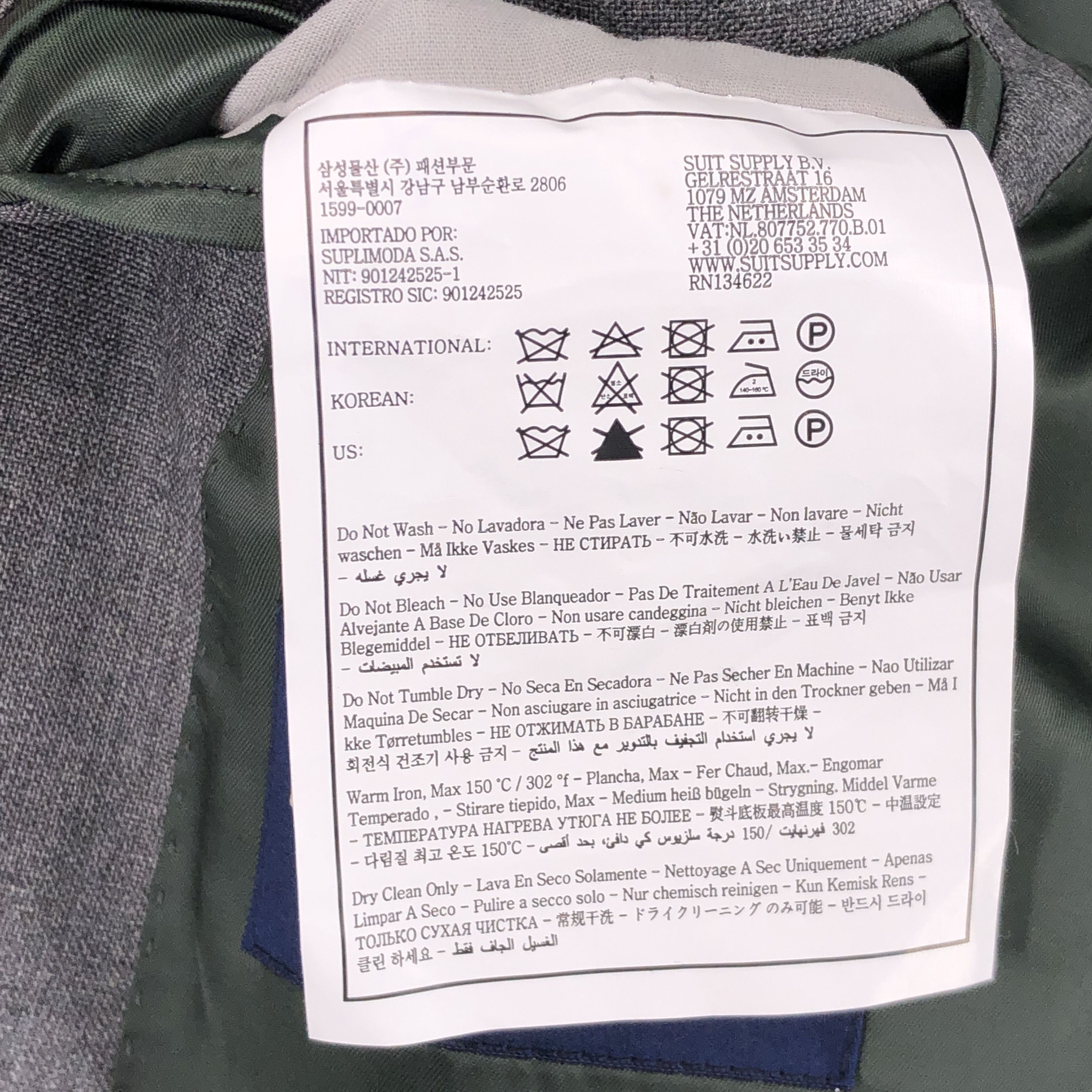 Suitsupply La Spalla Pure Wool Blazer Size 2XL (EU:56; UK:46; US:46R) Size 46R - 10 Thumbnail