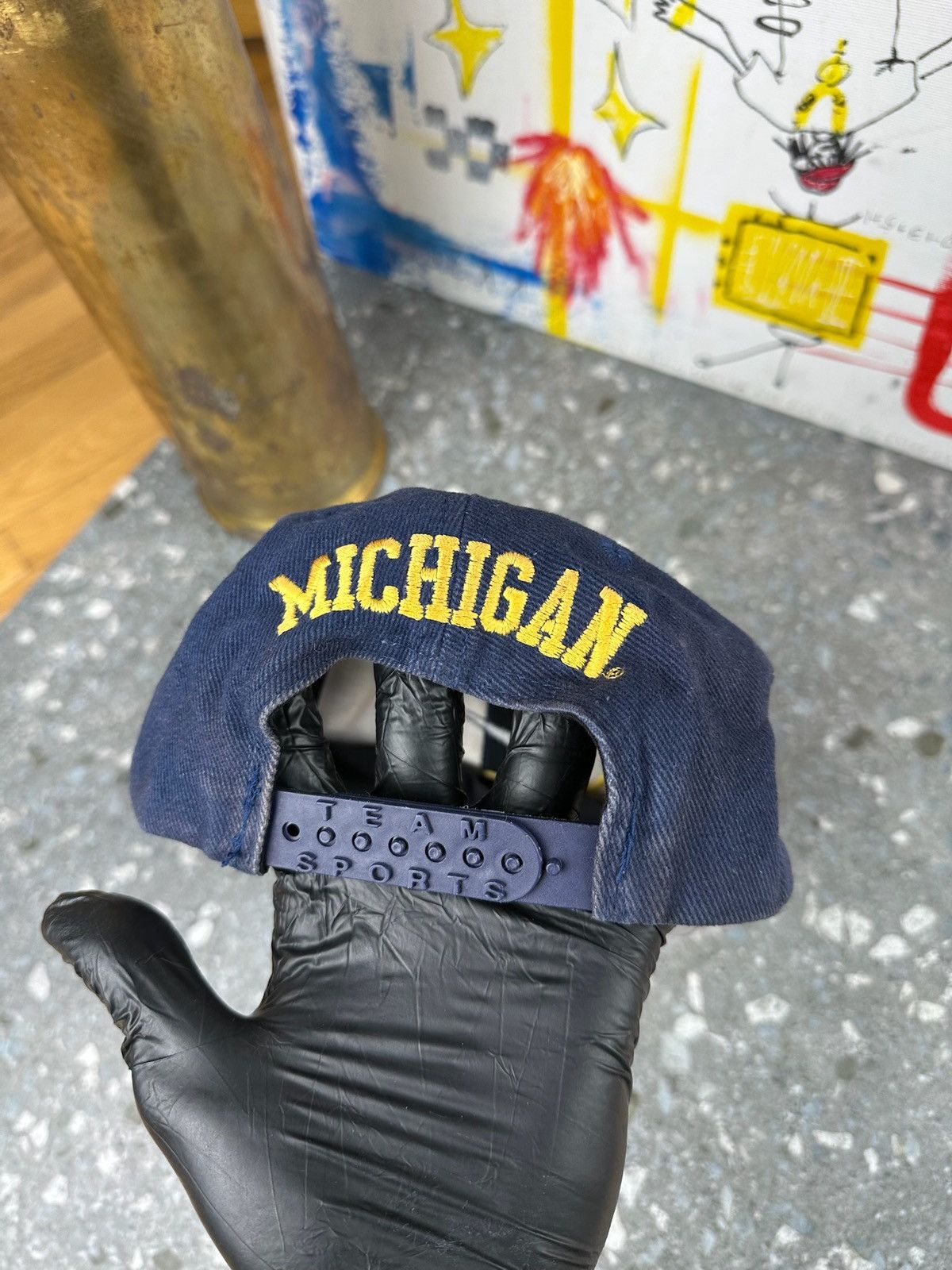 NCAA × Nike × Vintage Nike 90s Vintage Michigan Wolverines Wool Snapback Cap Size ONE SIZE - 8 Thumbnail