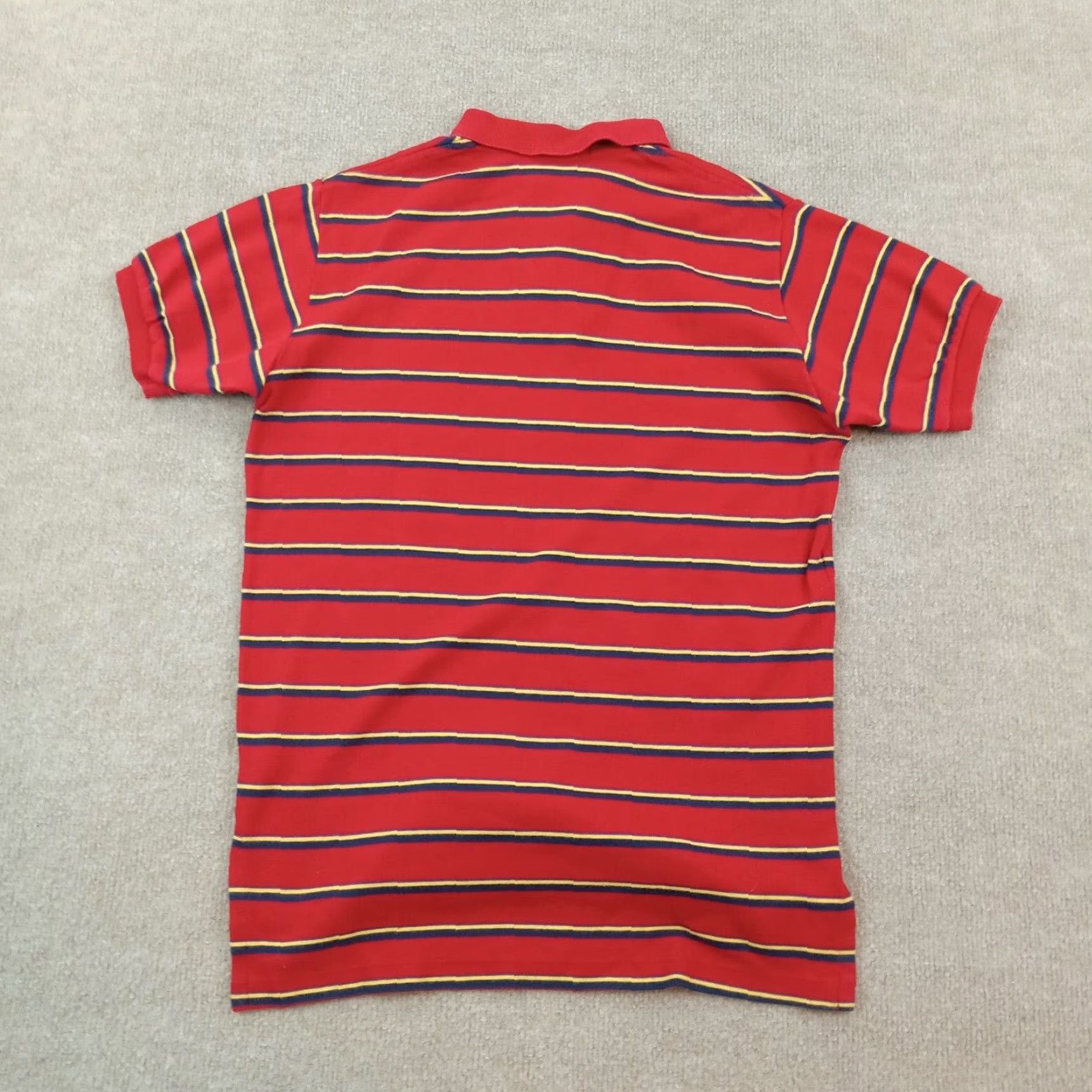 Ralph Lauren VINTAGE Polo Ralph Lauren Shirt Mens Medium Red Blue Yellow Striped Short Sleeve Polo Shirt Casual Mens Size US M / EU 48-50 / 2 - 7 Thumbnail