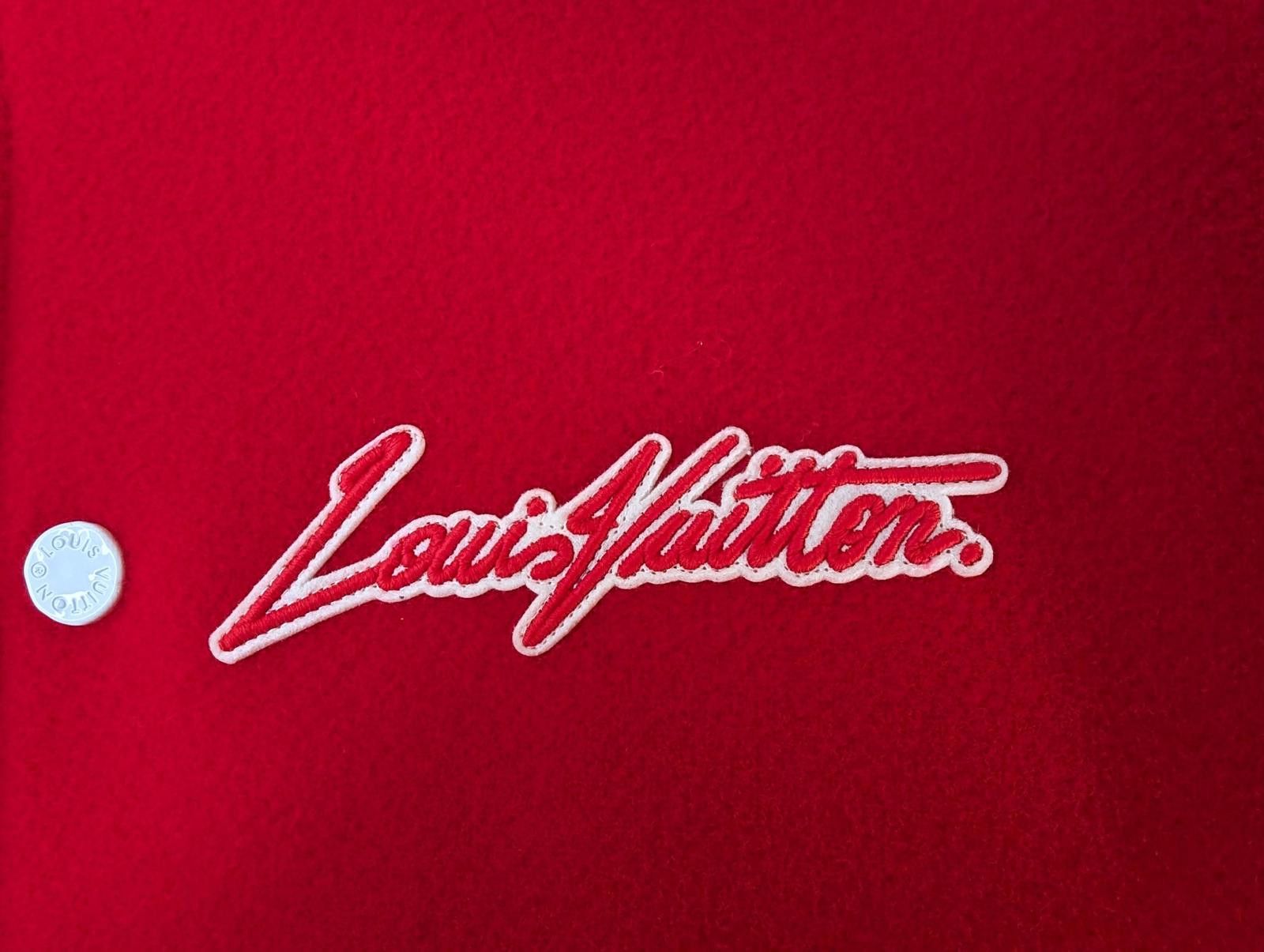 Louis Vuitton Louis Vuitton x Yayoi Kusama Flower Varsity Jacket in Red Size US L / EU 52-54 / 3 - 3 Thumbnail