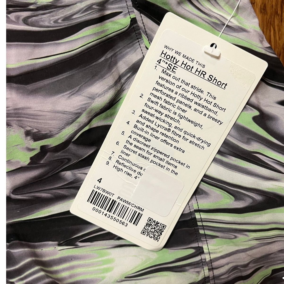Lululemon Lululemon Hotty Hot HR Short 4" Size 4 Paint Glide Warp Size 27" / US 4 / IT 40 - 2 Thumbnail
