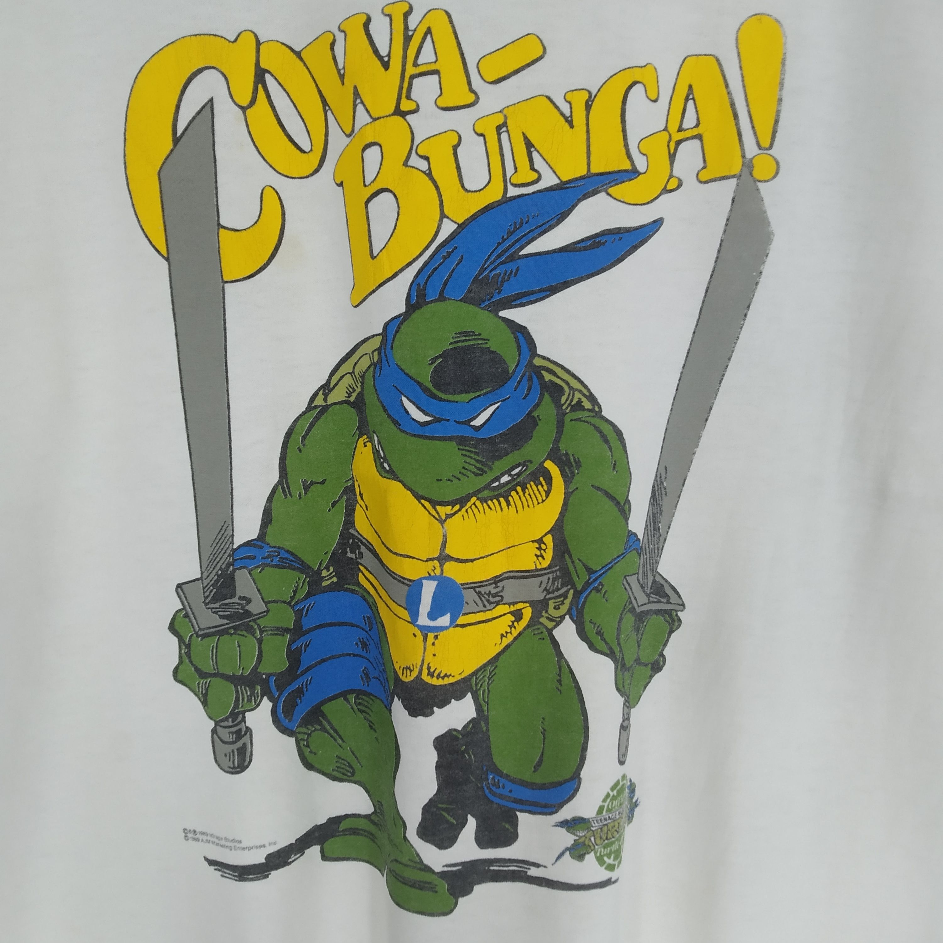 Cartoon Network Vintage 1989 Teenage Mutant Ninja Turtles Animated Movie Size US L / EU 52-54 / 3 - 4 Thumbnail
