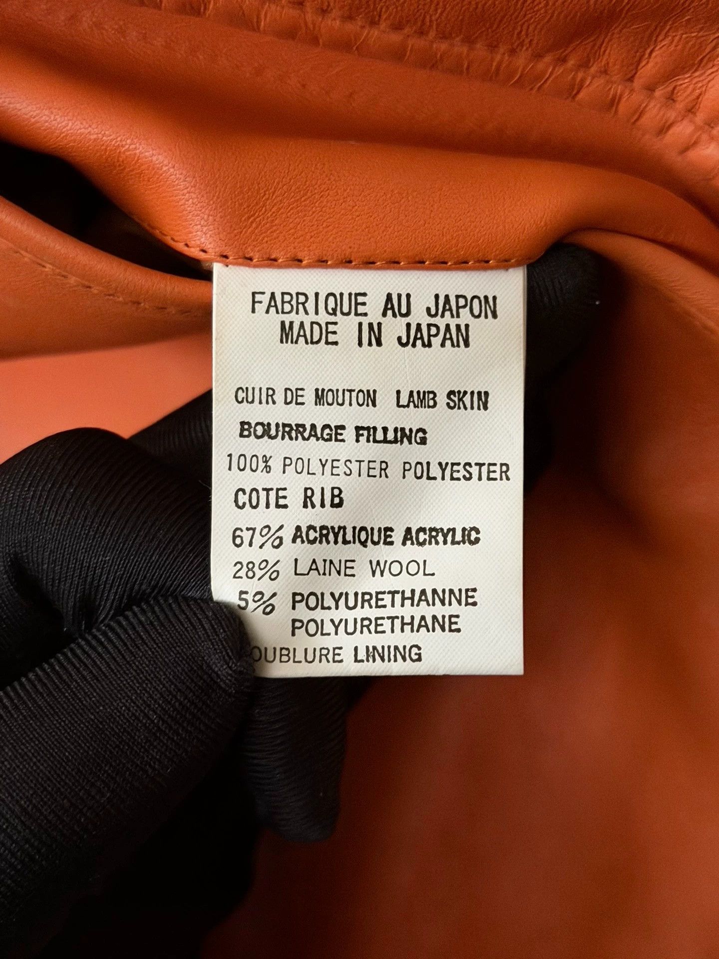 Yohji Yamamoto Yohji Yamamoto Main Line Hermes Orange Leather Jacket Size S / US 4 / IT 40 - 7 Thumbnail