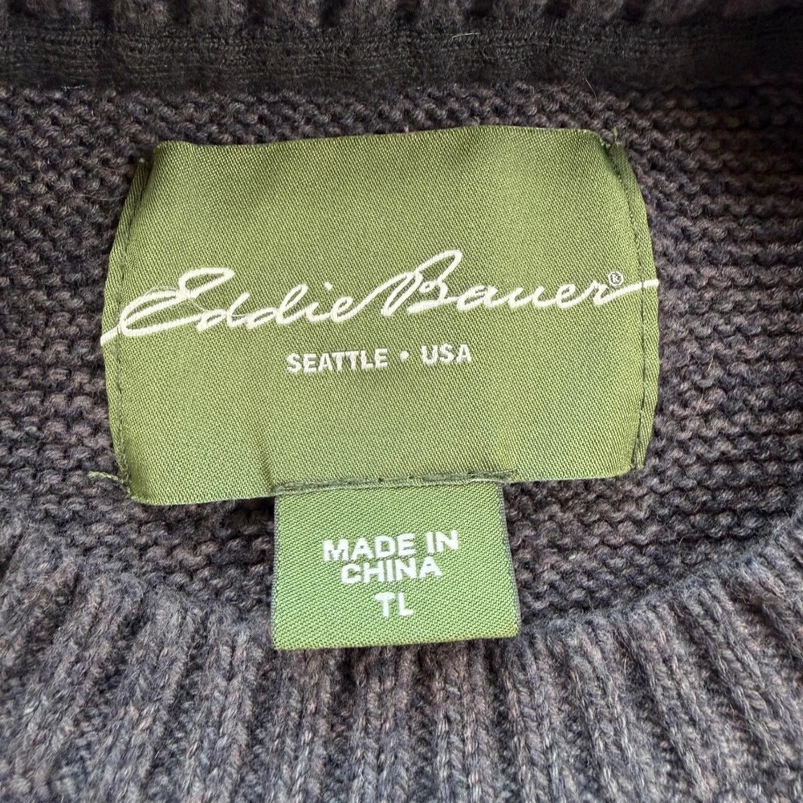 Eddie Bauer Eddie Bauer Mens Tall Medium Charcoal Gray Pullover Sweater Size US M / EU 48-50 / 2 - 4 Thumbnail