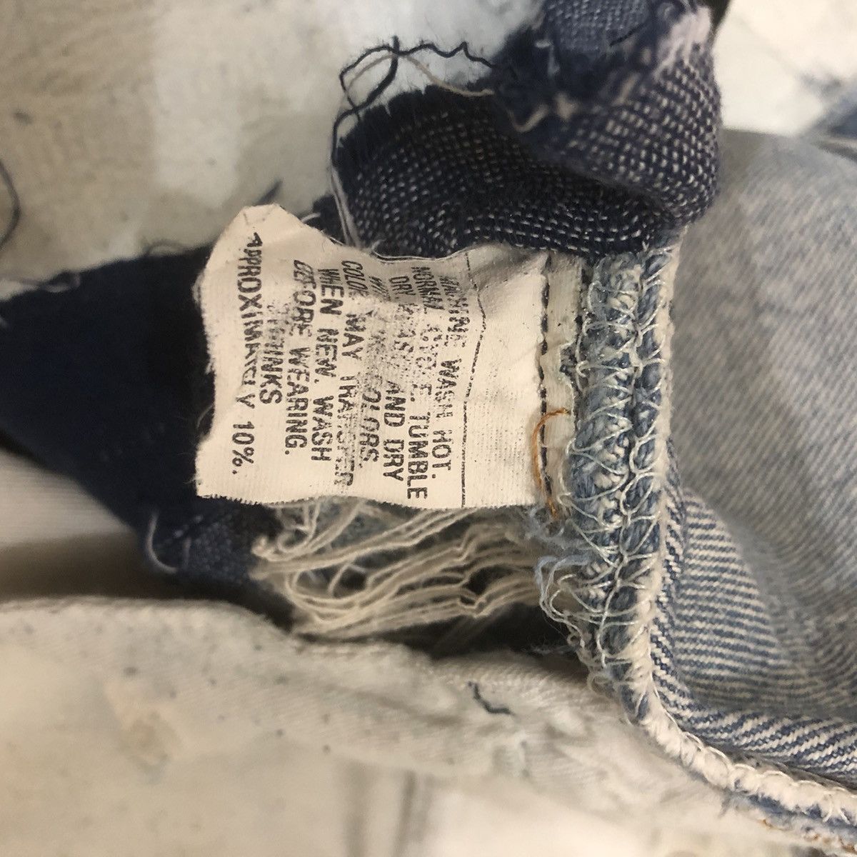 Levi's × Vintage 501 Button 552 Distress Denim Pants Size US 28 / EU 44 - 14 Thumbnail