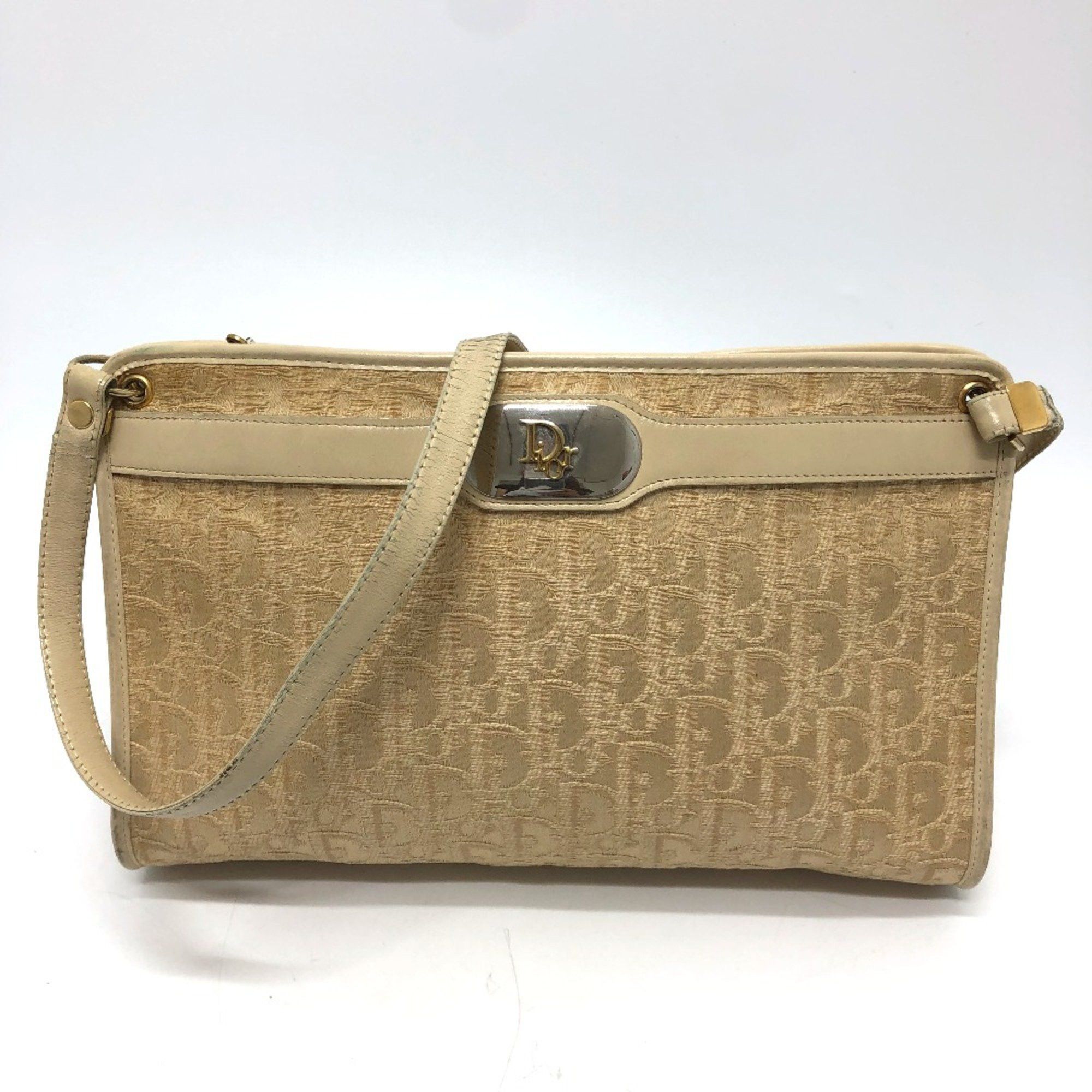 Dior CHRISTIAN DIOR Trotter bag/shoulder Shoulder Bag Beige Size ONE SIZE - 1 Thumbnail