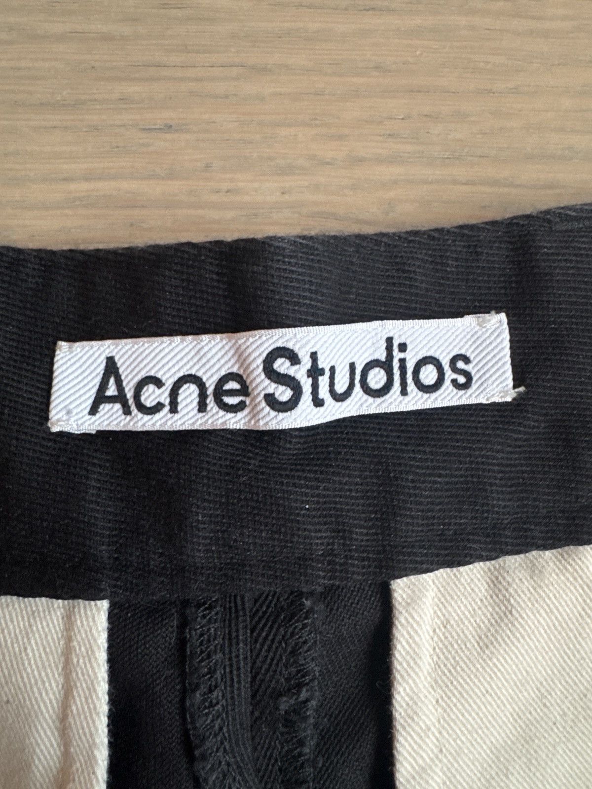 Acne Studios Acne Studios Black Trousers Size US 31 - 3 Thumbnail