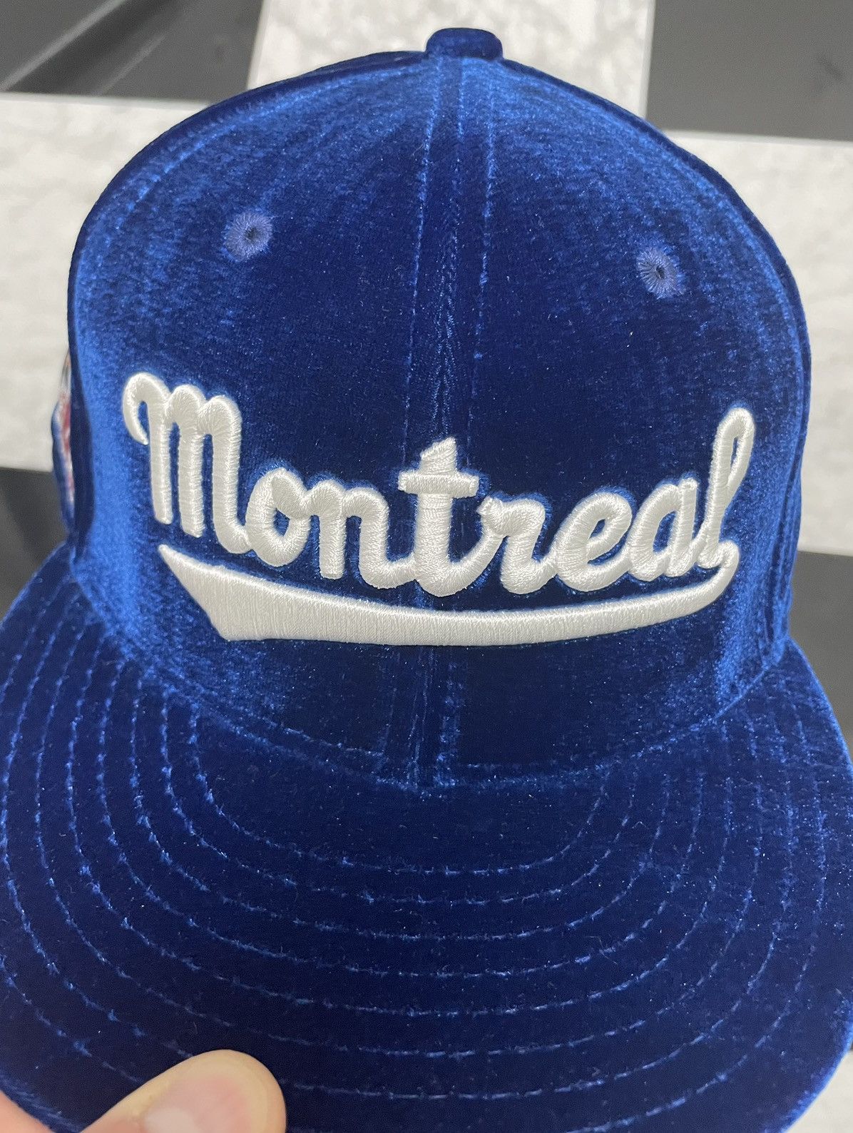New Era 🔥Exclusive Velvet Jackie Robinson Montreal Royals fitted 7 Size ONE SIZE - 2 Thumbnail