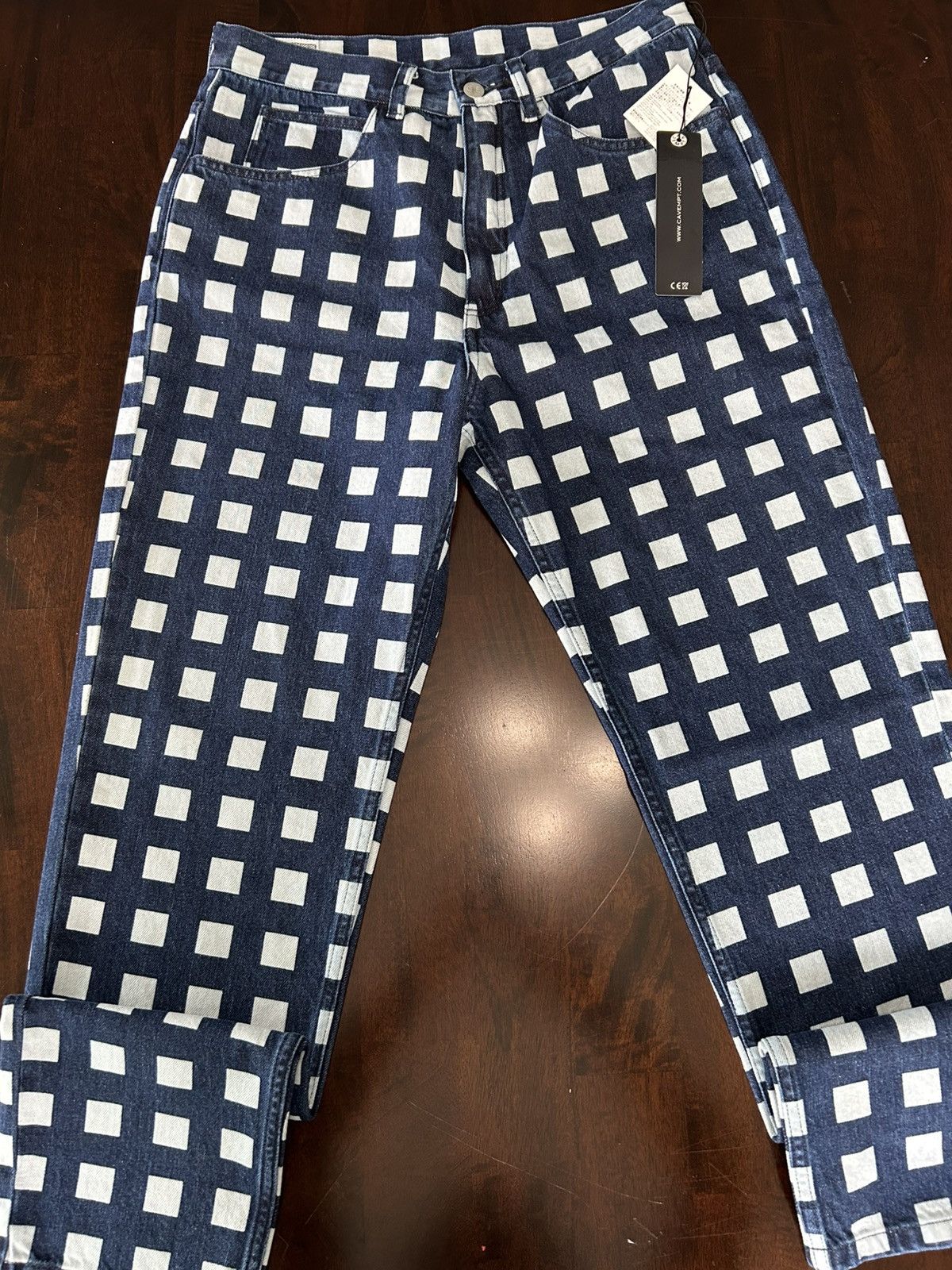 Cav Empt × Japanese Brand 1994 SQ DOT Denim Pants Blue Size US 32 / EU 48 - 1 Thumbnail