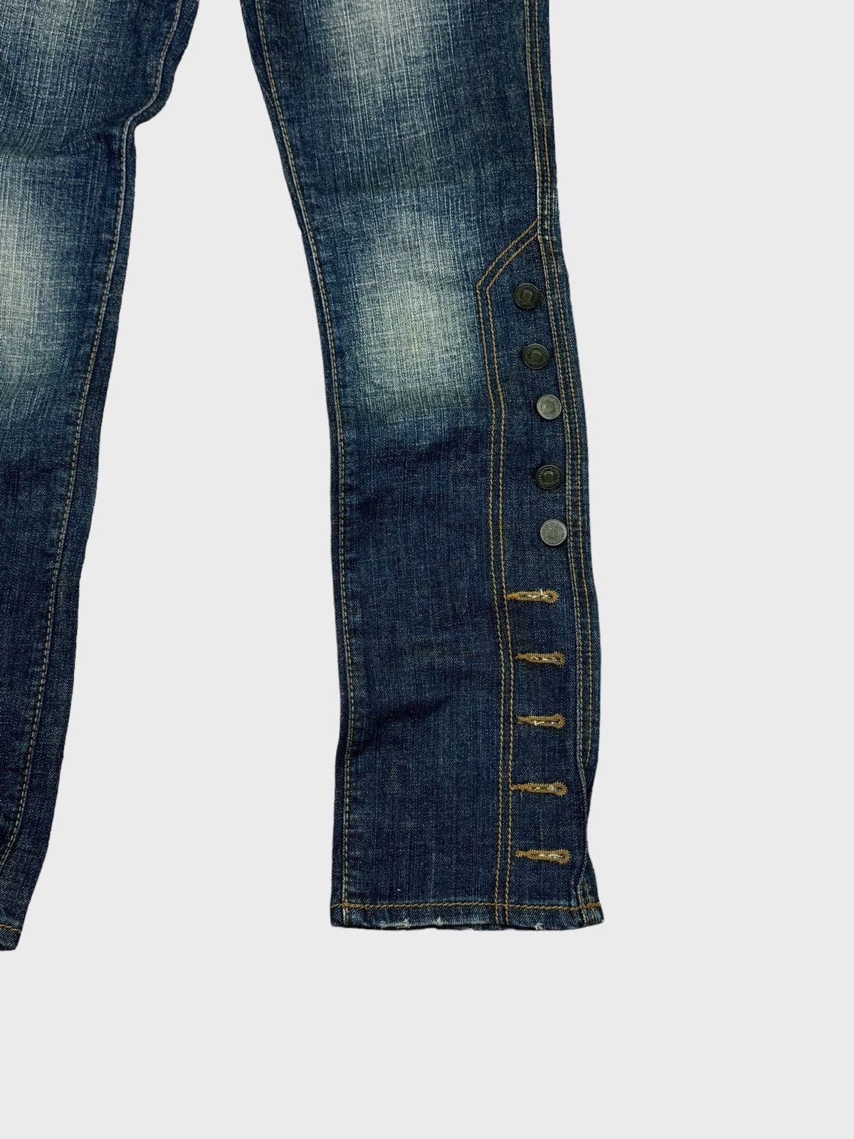 Designer × Japanese Brand MISS ALICE Nice Button Design Denim Pant Size US 26 / EU 42 - 6 Thumbnail