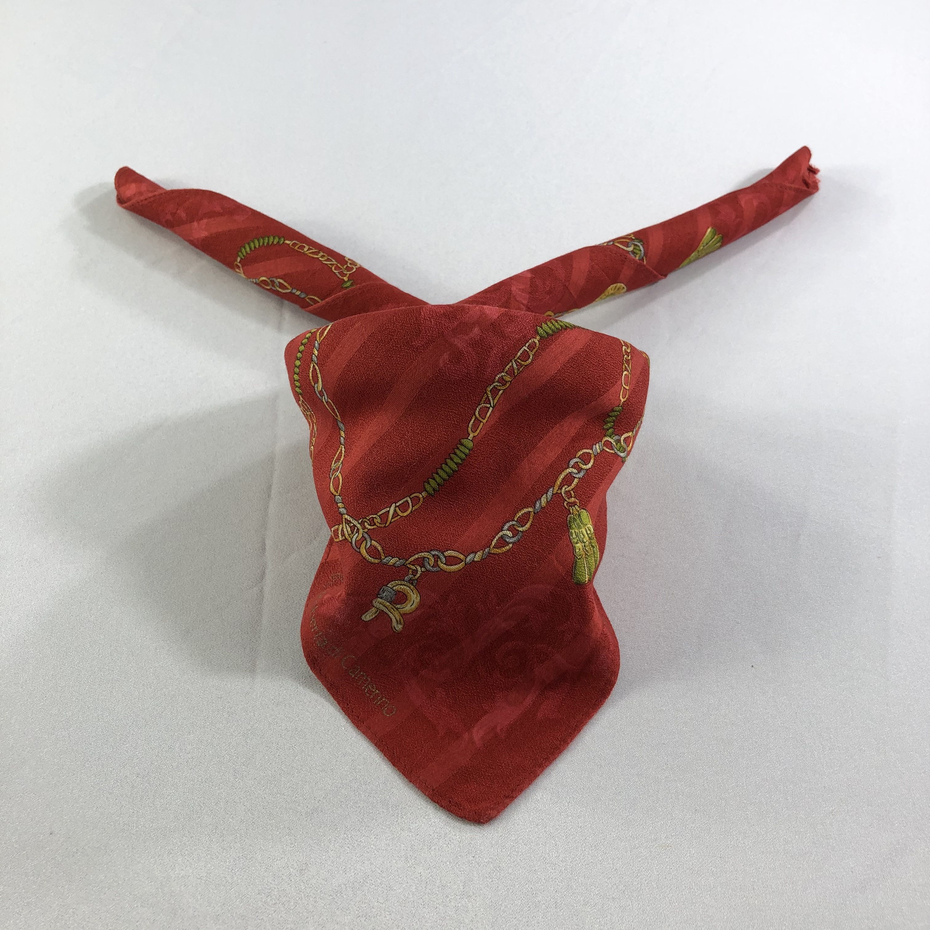 Roberta di Camerino × Vintage Roberta di Camerino Handkerchief Neckerchief Bandana H2164 Size ONE SIZE - 1 Thumbnail