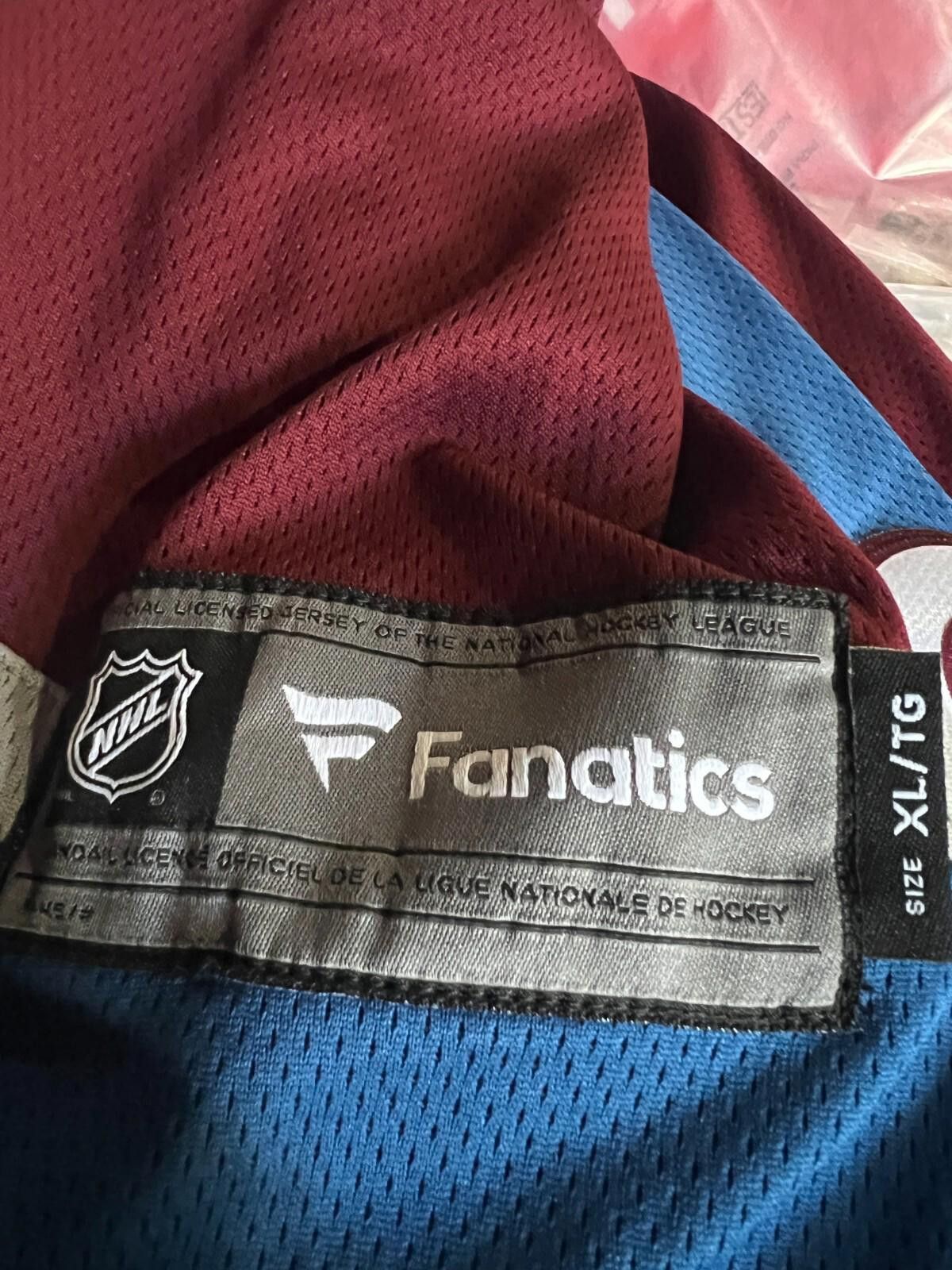 Designer Colorado Avalanche #88 Martin Necas Jersey Fanatics Men’s XL Size ONE SIZE - 6 Thumbnail