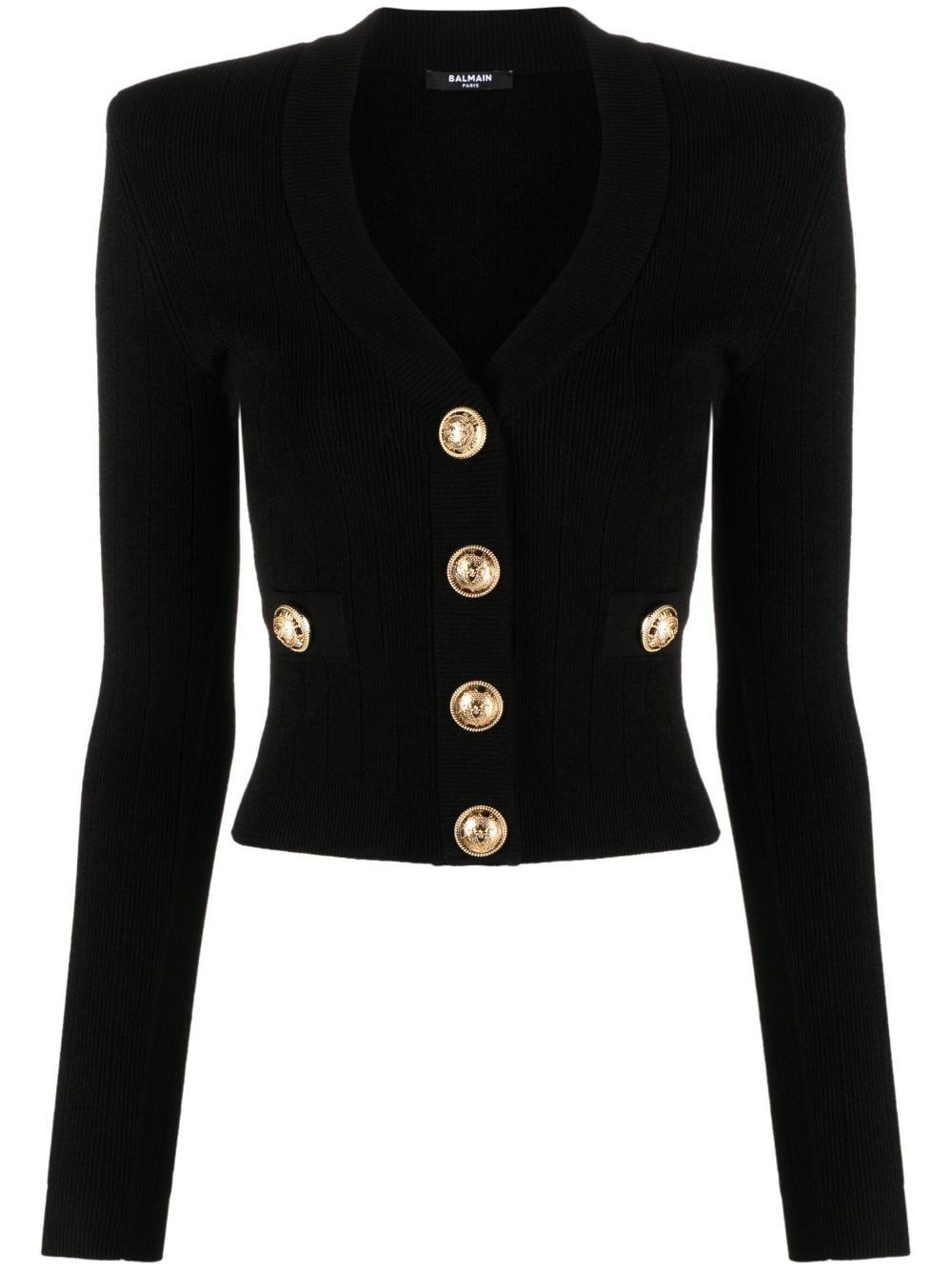 Balmain BUTTONED V-NECKED CARDIGAN Size S / US 4 / IT 40 - 1 Thumbnail