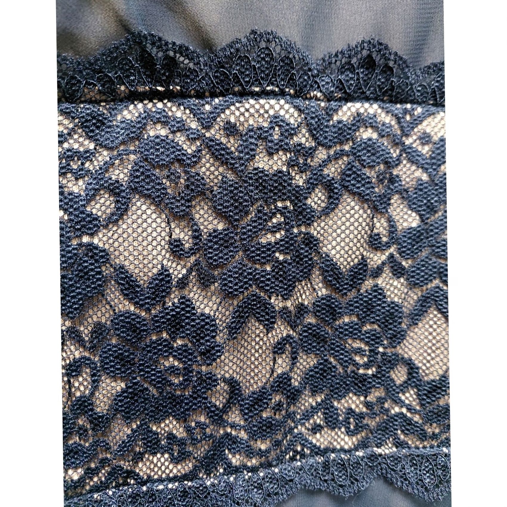 Vintage Connected Apparel Black Lace Waist Sleeveless Midi Dress Size 10 Size L / US 10 / IT 46 - 4 Thumbnail