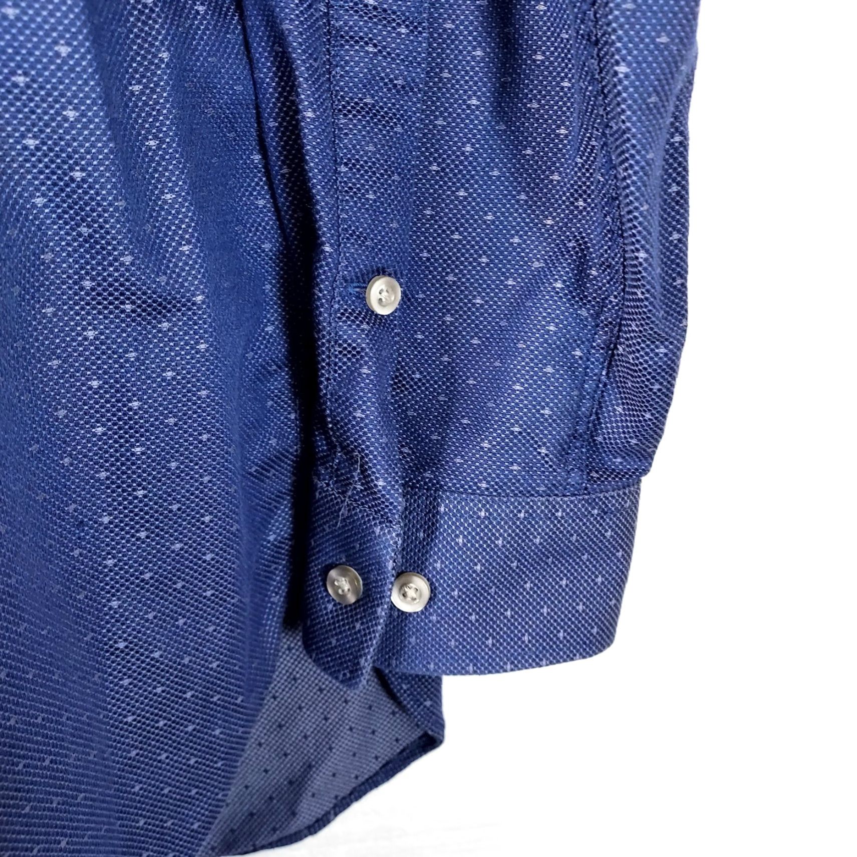 Vintage Michael Kors Mens 16 32/33 Slim Fit Long Sleeve Button Up Shirt Purple Diamond Dress Shirt Mens Slim Purple Diamond Size US L / EU 52-54 / 3 - 3 Thumbnail