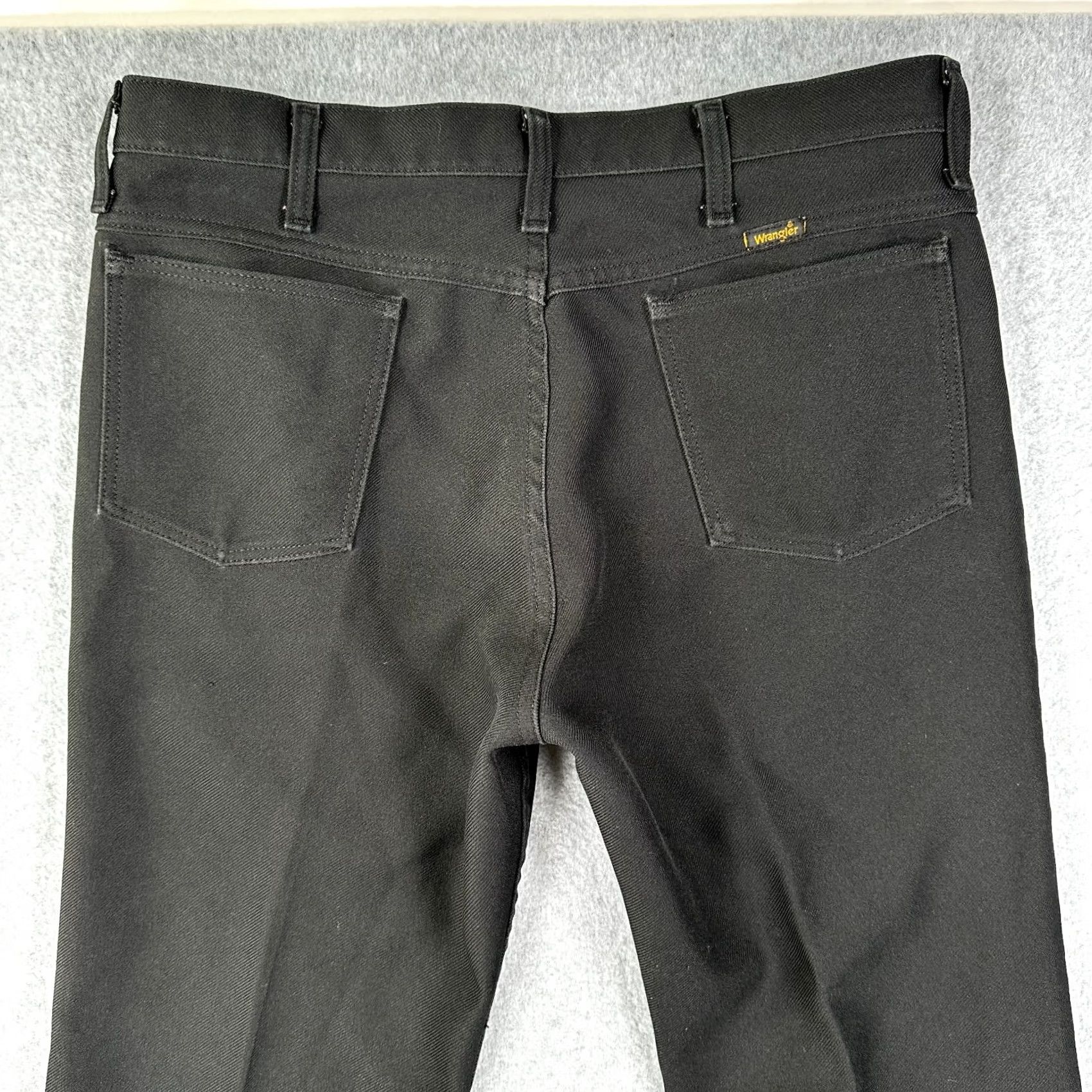 Wrangler Wrangler Black Dress Pants 36X29 Straight Leg Flat Front Pockets Men Size US 36 / EU 52 - 2 Thumbnail