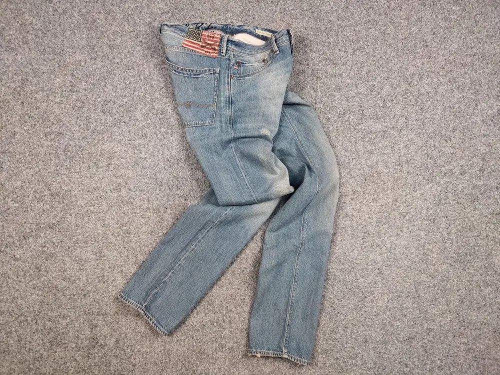 Polo Ralph Lauren Vintage 90s Polo Ralph Lauren Distressed Washed Denim Jeans Size US 31 - 6 Thumbnail