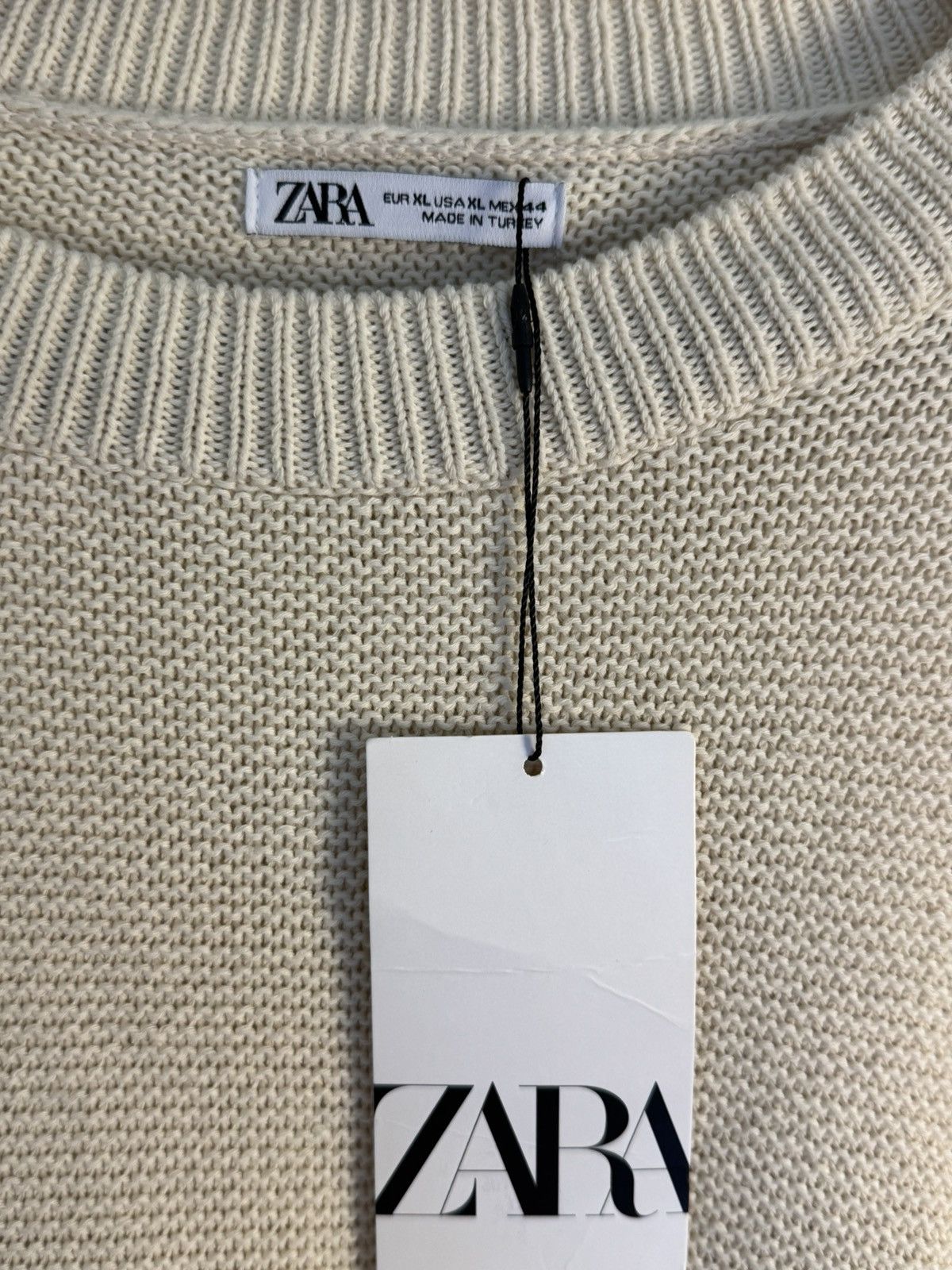 Zara Crème Zara Knit Sweater Size US XL / EU 56 / 4 - 3 Thumbnail