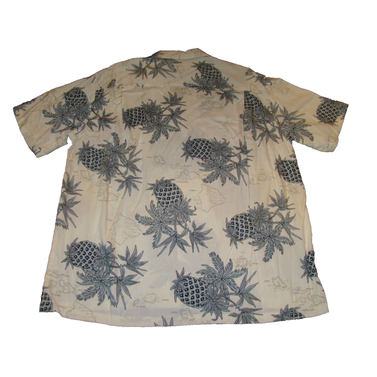 Vintage VINTAGE Two Palms Shirt Mens Large Luau Pineapple Tropical Island Hawaiian Map Shirt Size US L / EU 52-54 / 3 - 7 Thumbnail