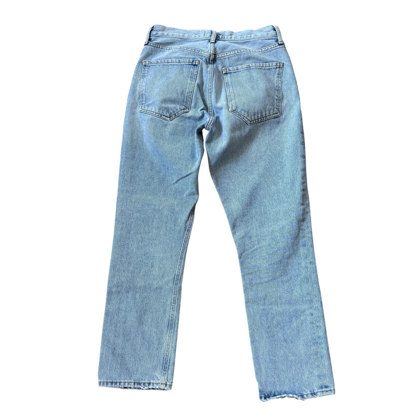 Agolde AGOLDE Riley High Rise Straight Crop Jean Dimension Wash Size 26" / US 2 / IT 38 - 3 Thumbnail