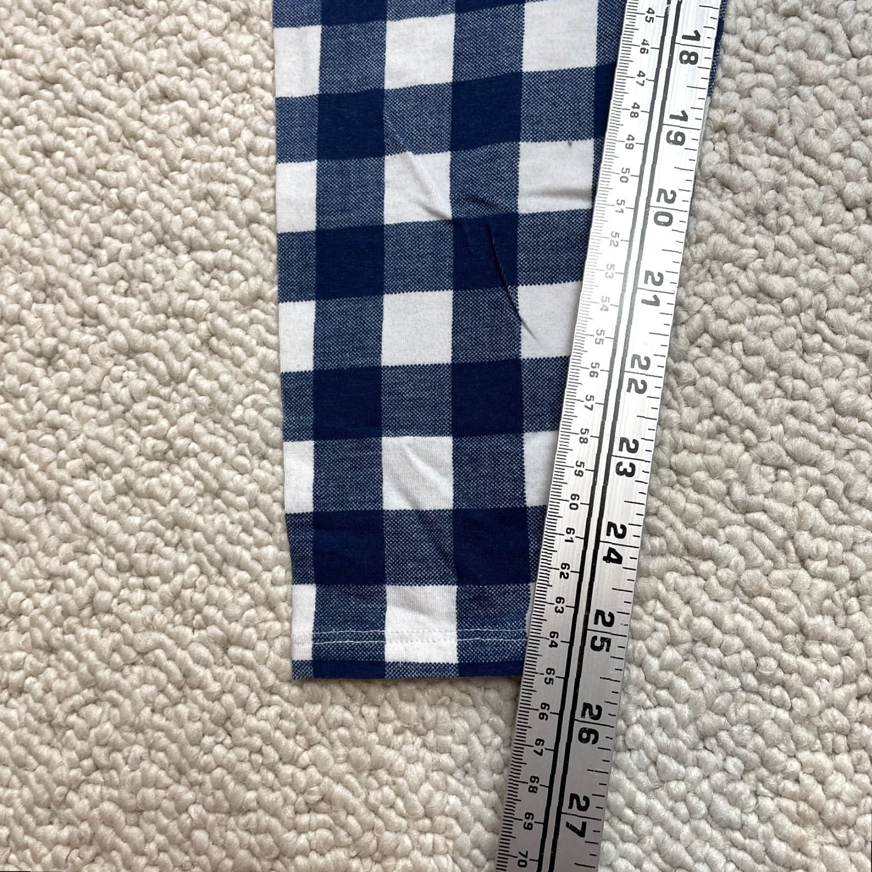 Forever 21 Forever 21 Pants Womens 0X Blue White Plaid Gingham Stretch Cotton Ankle 30x26 Womens Glance: 0X, Regular, Blue, Ankle, 30x26, Cotton Spandex, Knit Size 30" / US 8 / IT 44 - 3 Thumbnail