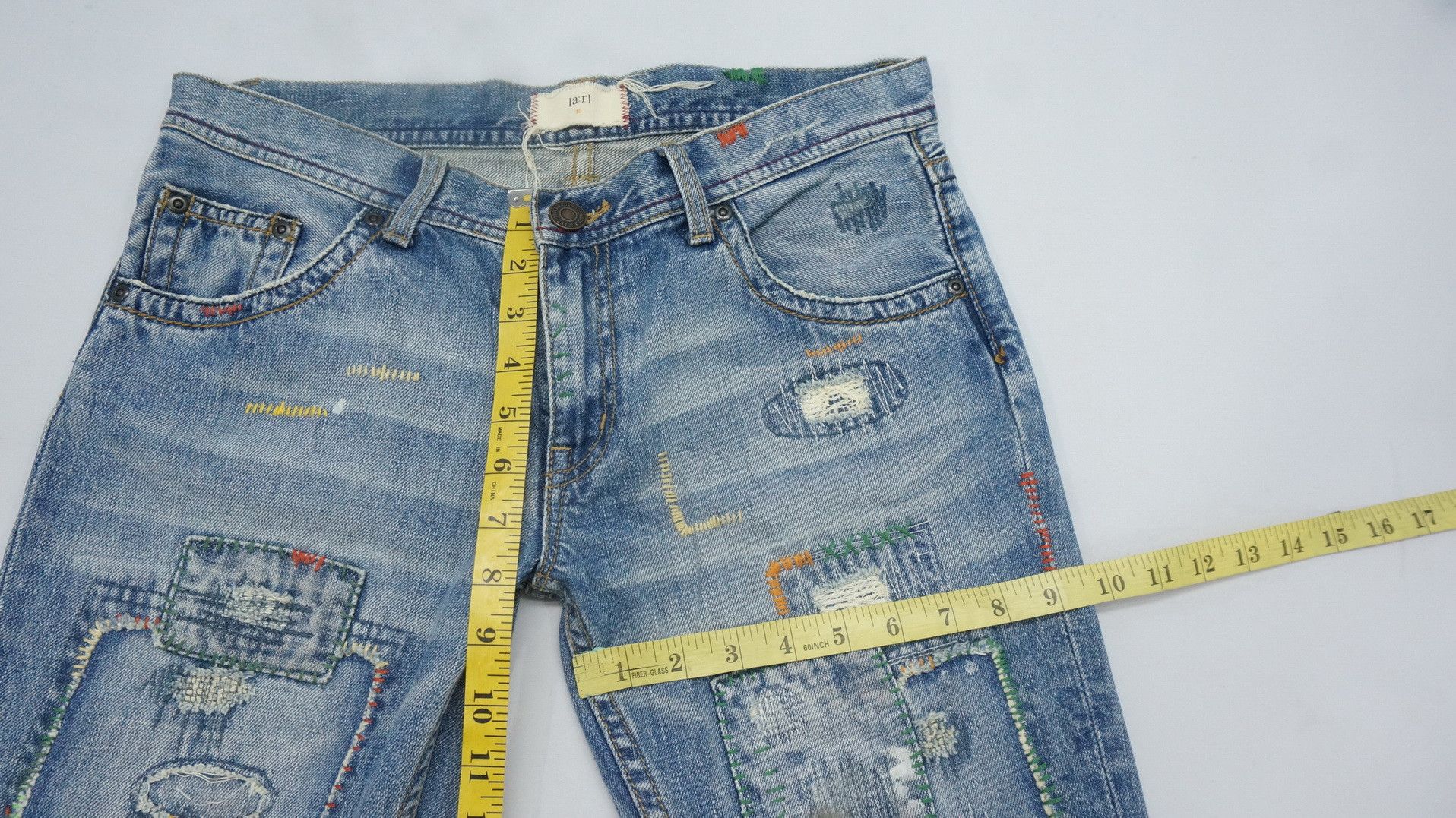 🇯🇵[a:r] Japan Boro Patch Flare Lowrise Women Jeans