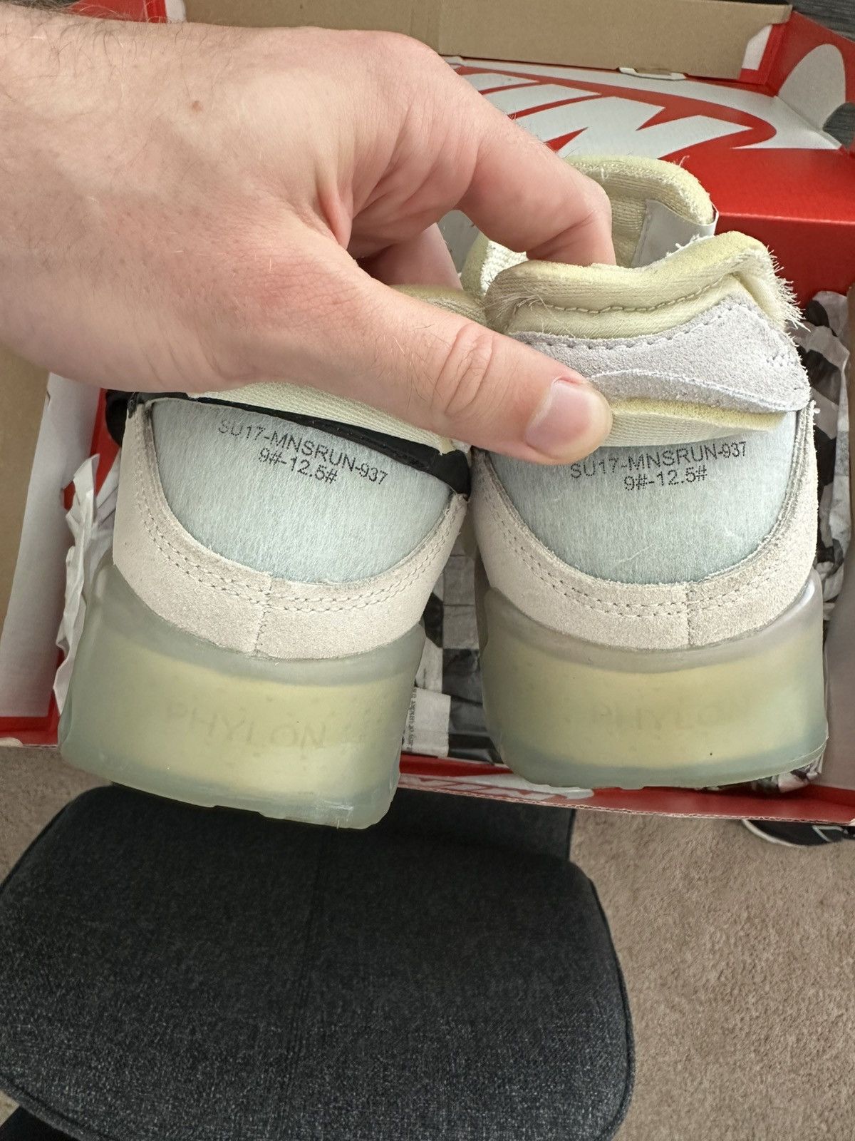Other White Nike Air Max 90 (The 10) Size US 11.5 / EU 44-45 - 5 Thumbnail