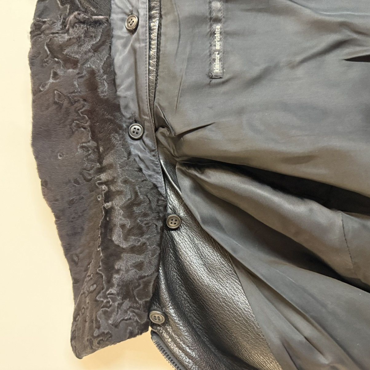 Kiminori Morishita Kiminori Morishita Black Goatskin Leather Bomber Jacket Size US L / EU 52-54 / 3 - 13 Thumbnail