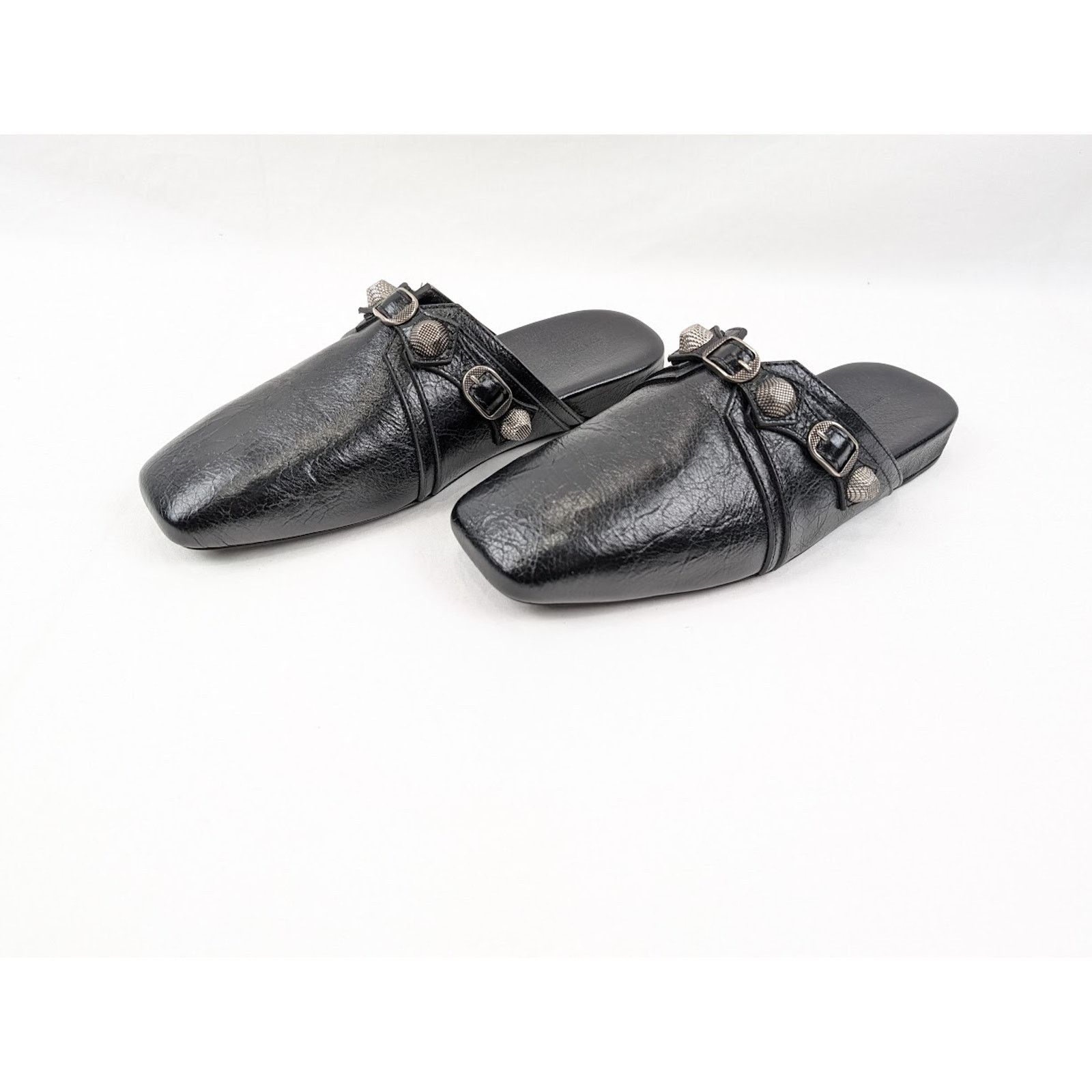 Balenciaga o1rshd1 Q:2 / Cosy Cagole F005 Arena Mules in Black/Aged Size US 13 / EU 46 - 15 Thumbnail