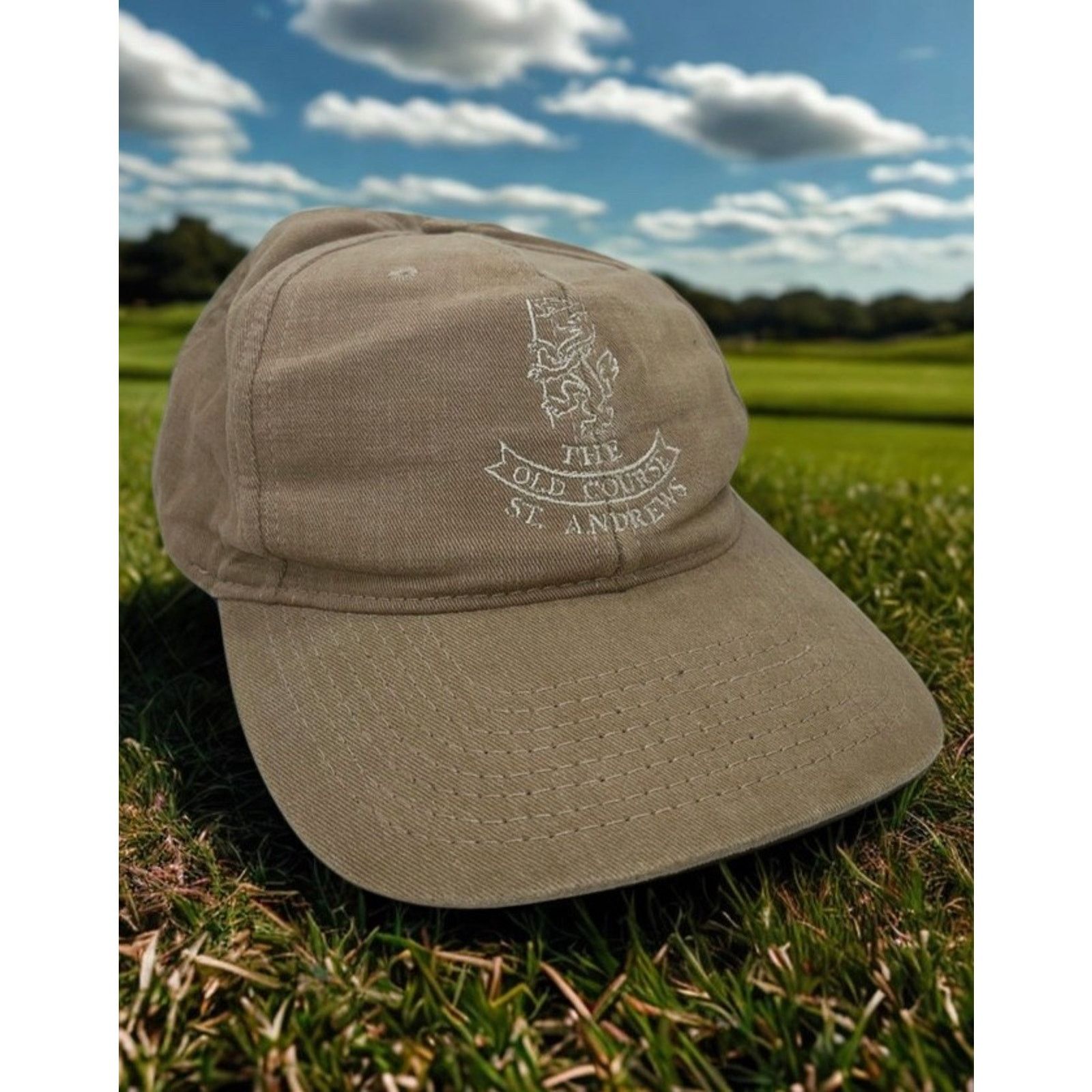 Ashworth St Andrews Old Course Golf Hat Ashworth USA Tan Strapback Size ONE SIZE - 9 Thumbnail