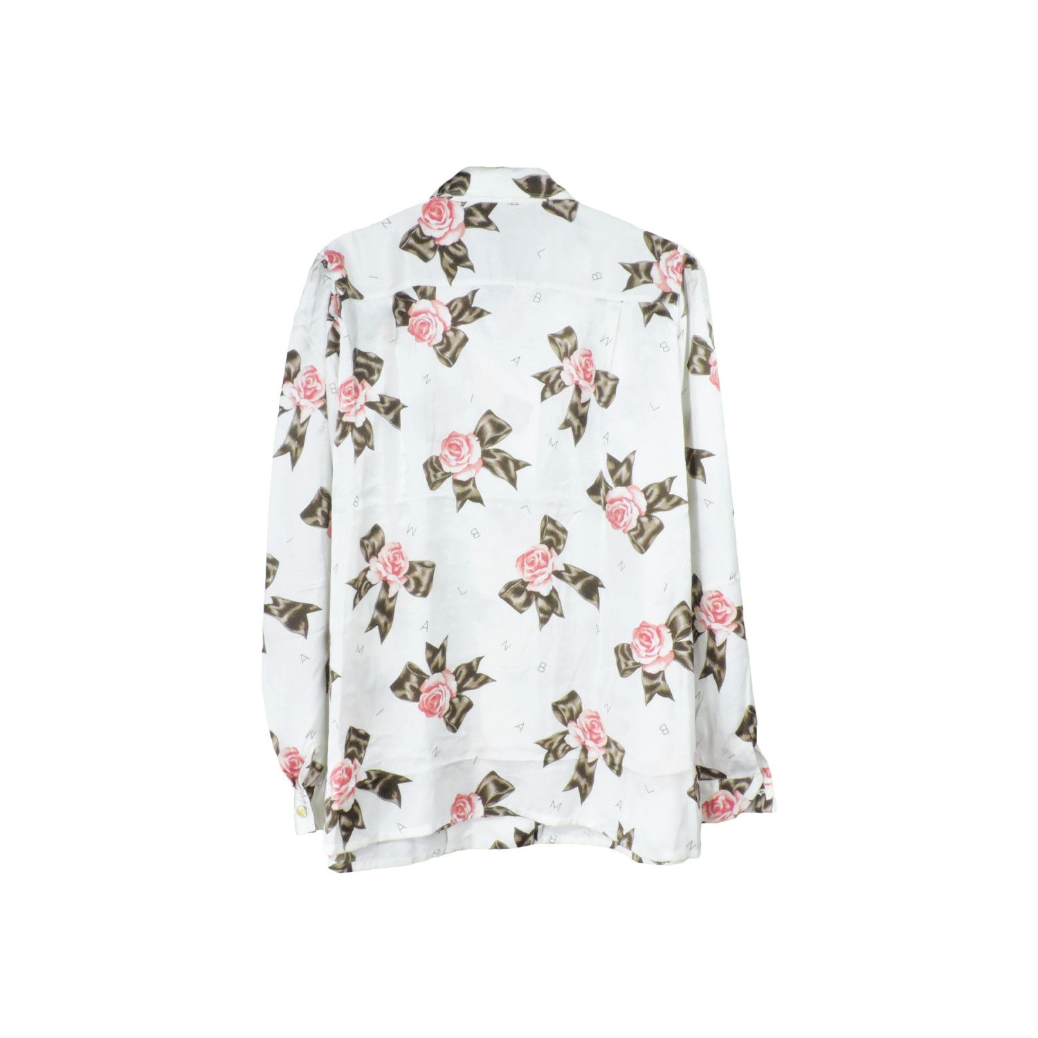 Balmain PIERRE BALMAIN FLOWER RIBBON MONOGRAM LONG SLEEVE SHIRT Size M / US 6-8 / IT 42-44 - 2 Thumbnail