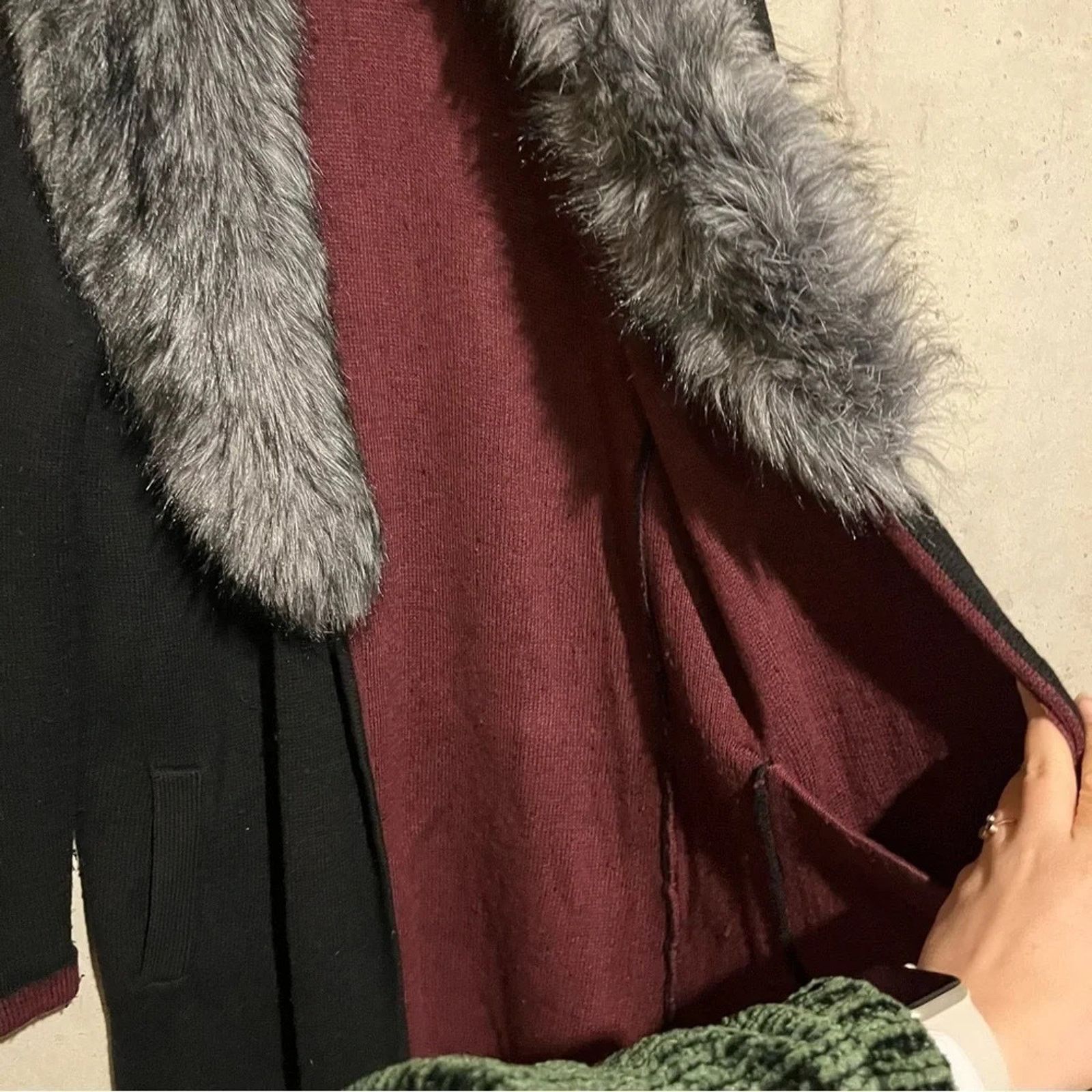 Other Neely Faux Fur Open Front Cardigan Women's M Boho Hippie Size M / US 6-8 / IT 42-44 - 5 Thumbnail