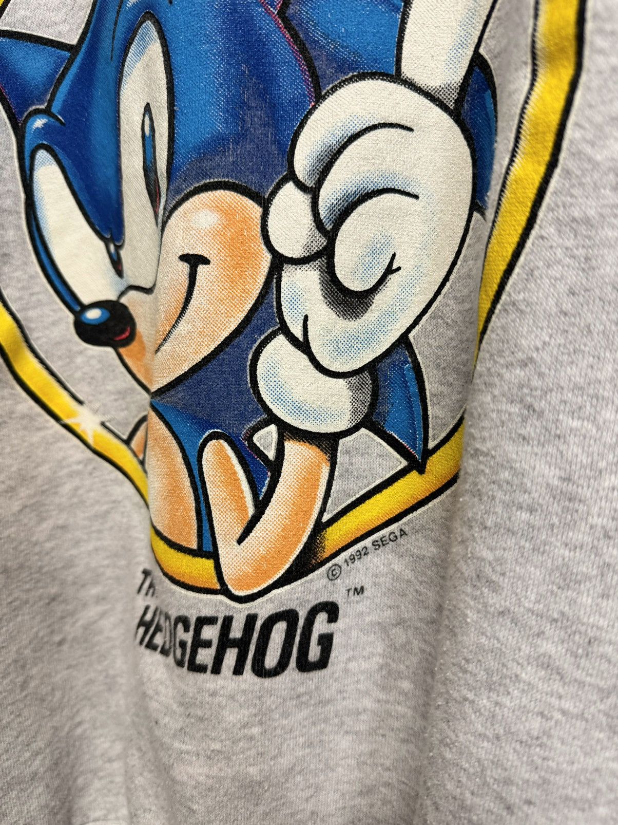 Vintage Vintage 1992 Sonic the Hedgehog by Sega Crewneck Size US M / EU 48-50 / 2 - 3 Thumbnail