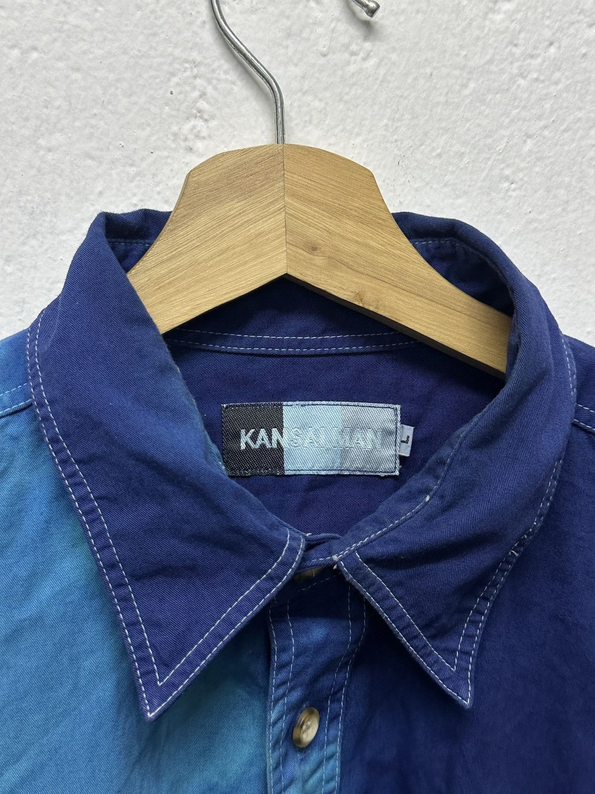 Designer × Kansai Yamamoto 1980- Kansai Man By Kansai Yamamoto Tie-Dye Shirt Size US XL / EU 56 / 4 - 3 Thumbnail