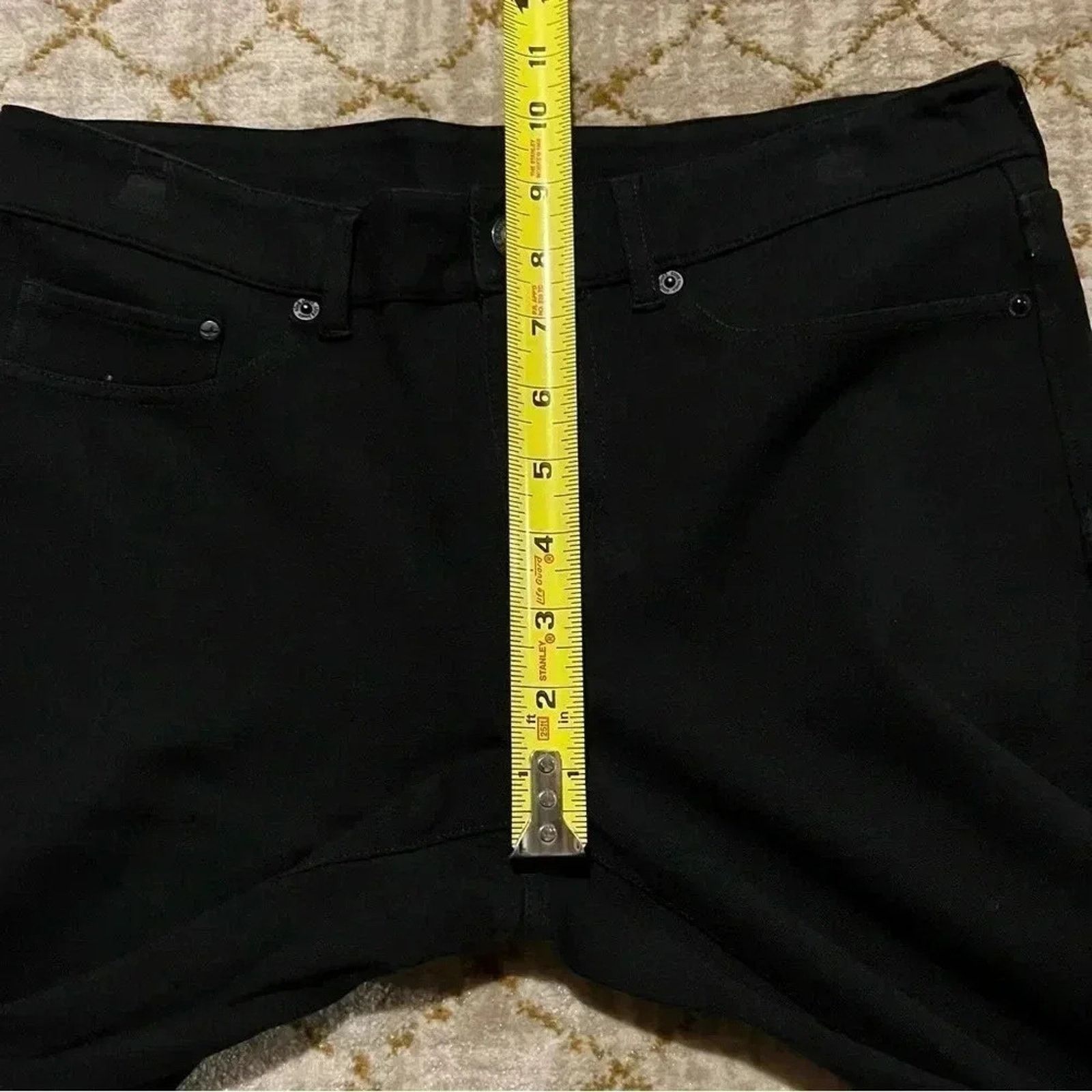 Eddie Bauer Eddie Bauer Sz 6 Black Skinny Jeans Rayon Spandex Zip Up Size 28" / US 6 / IT 42 - 7 Thumbnail