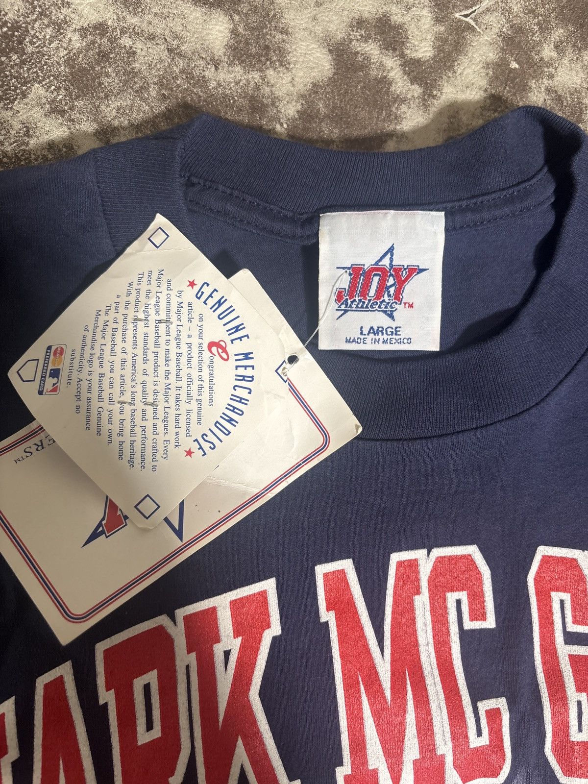 Vintage Mark McGwire T Shirt 1990s New With Tags Large Cardinals Size US L / EU 52-54 / 3 - 3 Thumbnail
